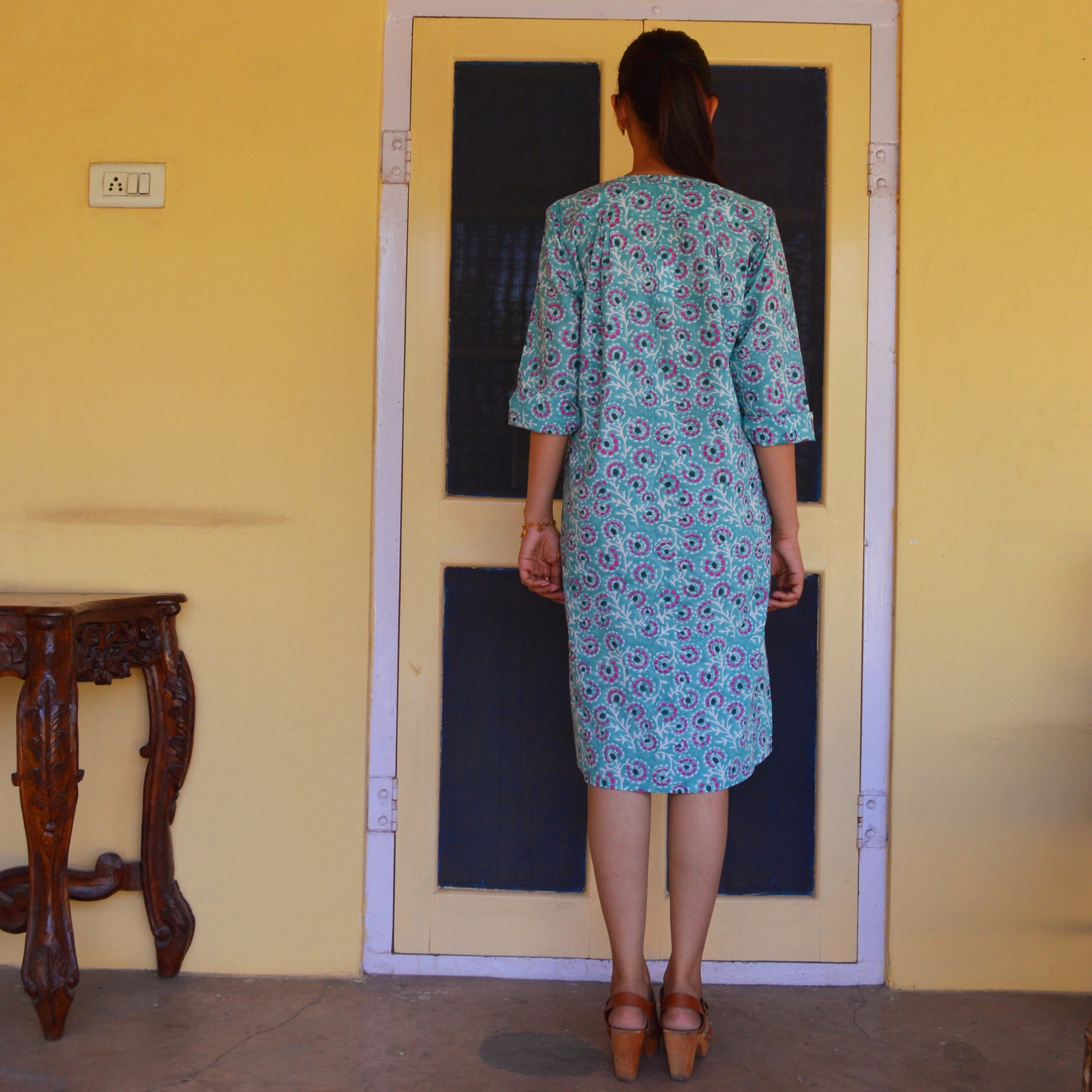 Louisa Dress Eze 100% Organic Cotton - Green GREEN