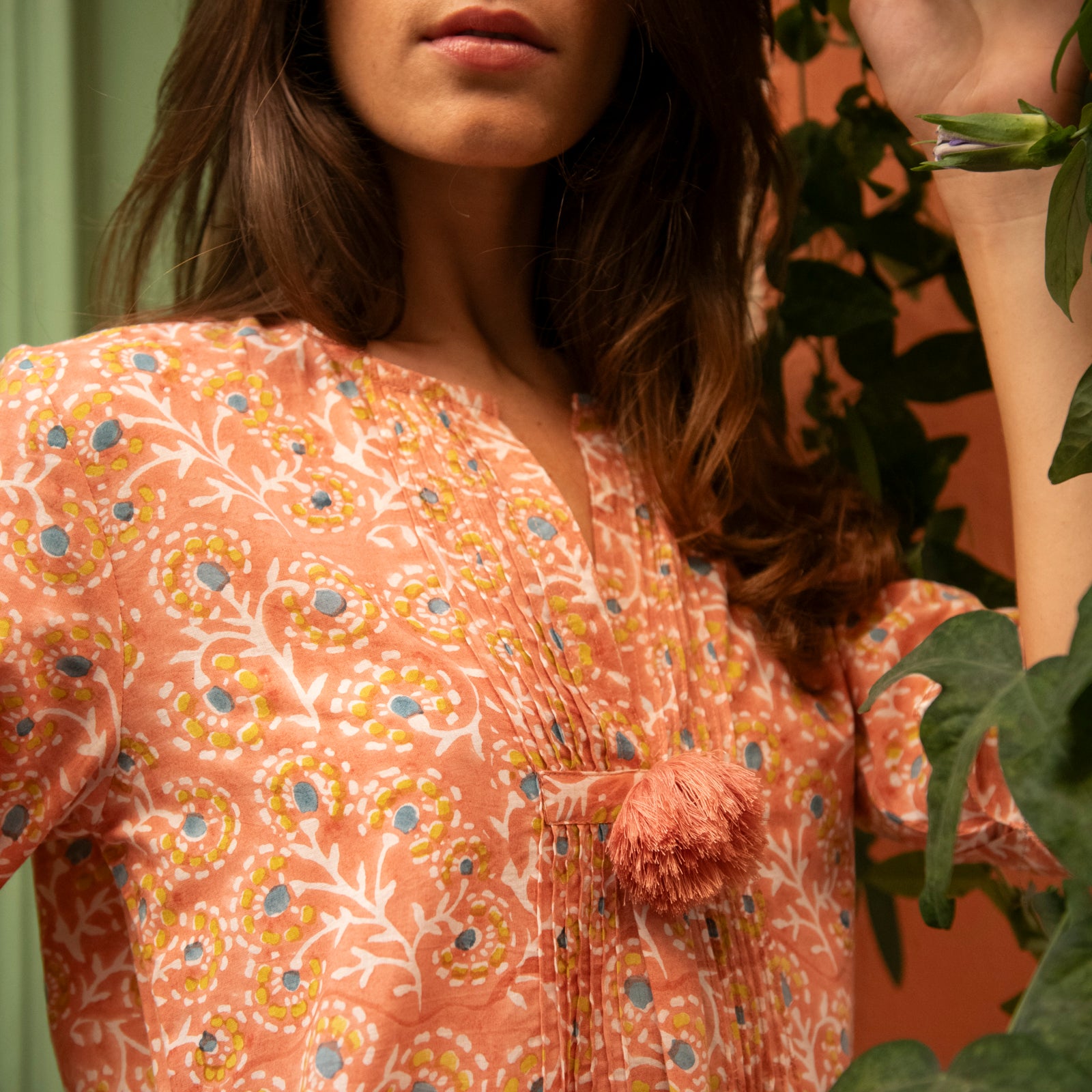 Louisa Dress Eze 100% Organic Cotton - Peach PEACH