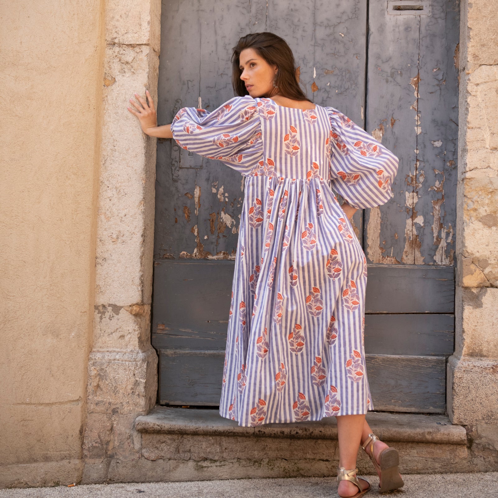 Lorette Dress Beaulieu 100% Organic Cotton - Lilac LILAC