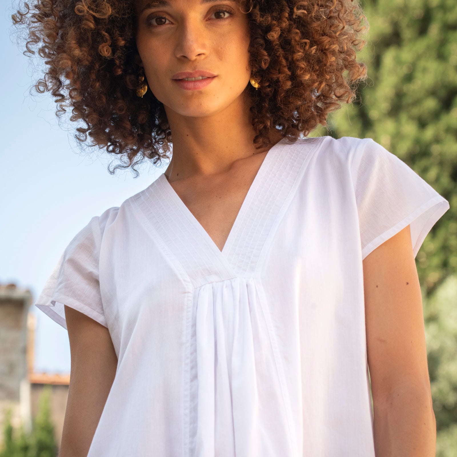 Irissou Long Dress S.color 100% Coton - White WHITE