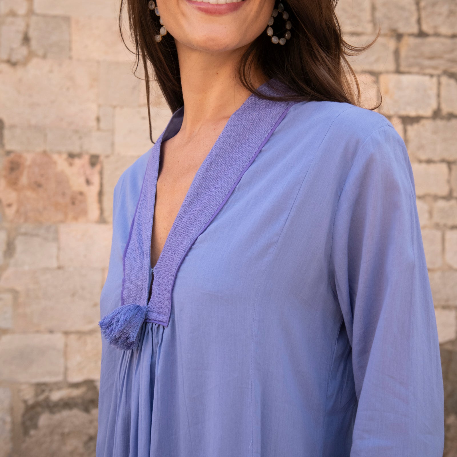 Anaelle Dress S.color 100% Coton - Lilac LILAC