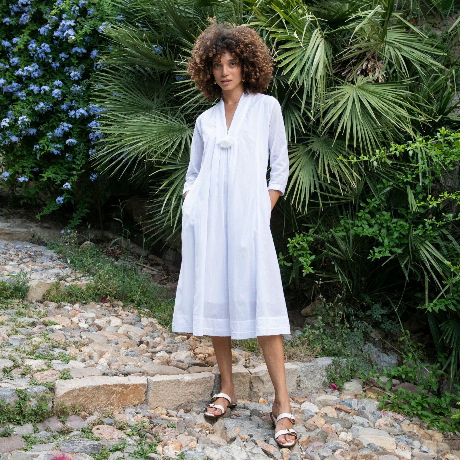 Anaelle Dress S.color 100% Coton - White WHITE