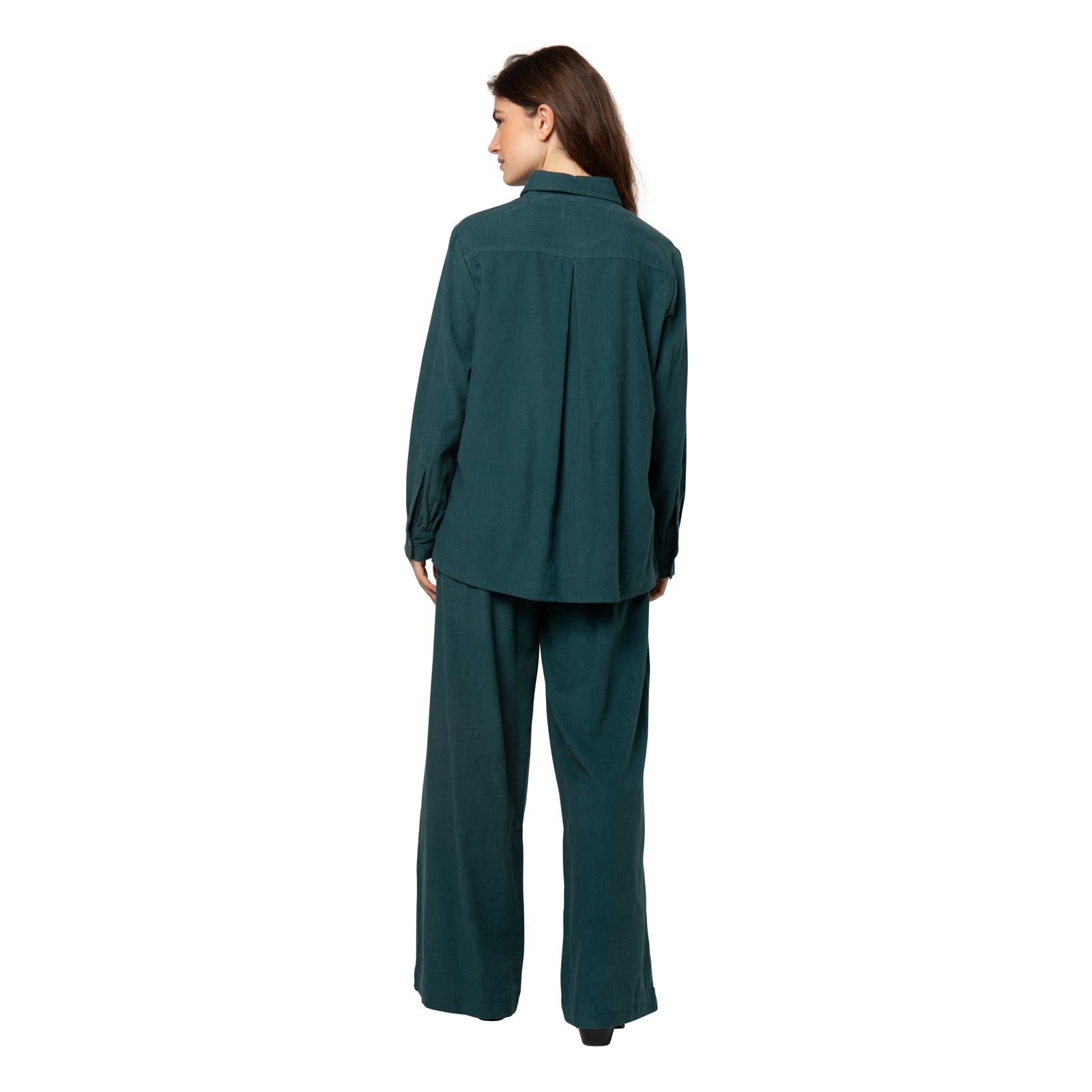 Lily Shirt Velvet 100% Coton - Green GREEN