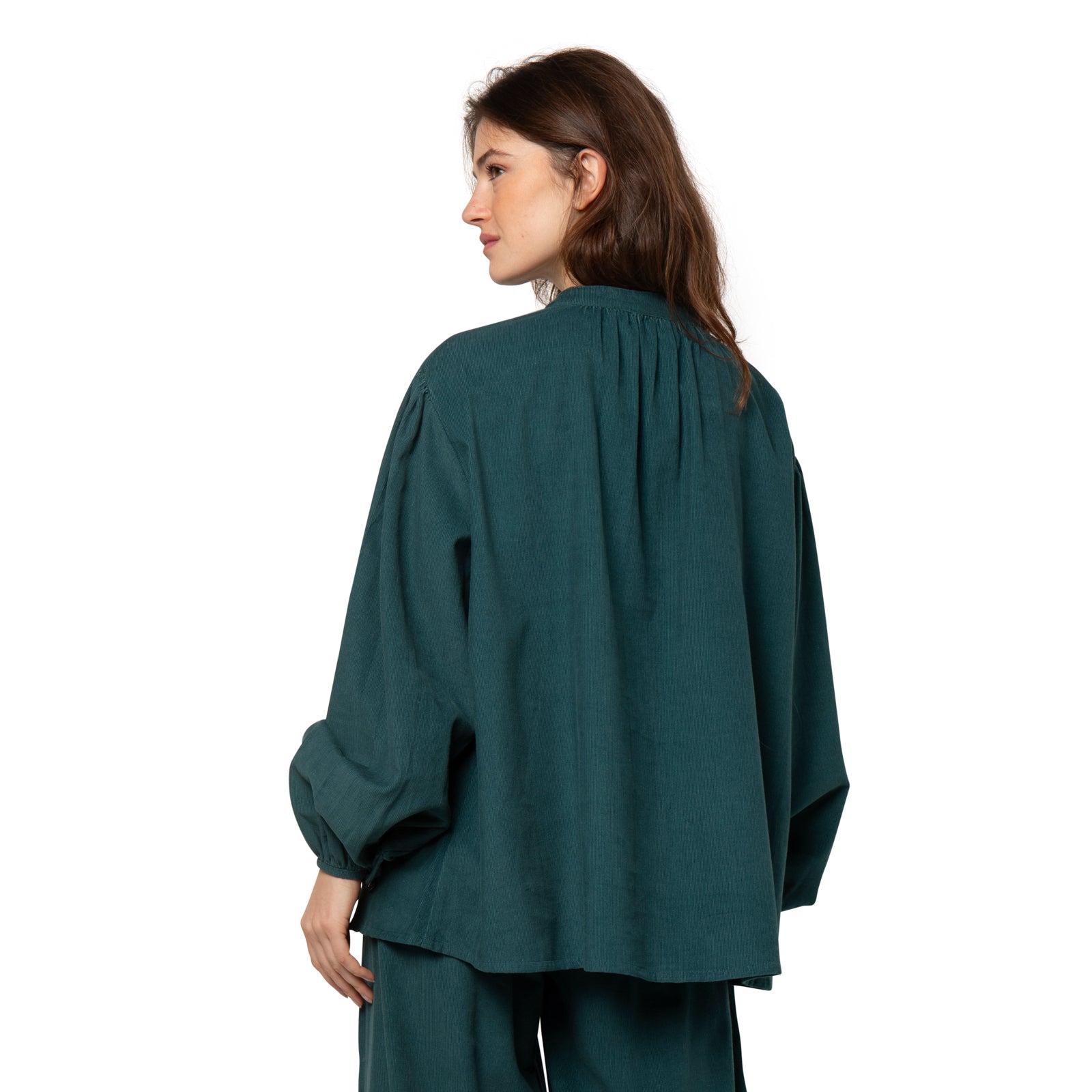 Stella Shirt Velvet 100% Coton - Green GREEN