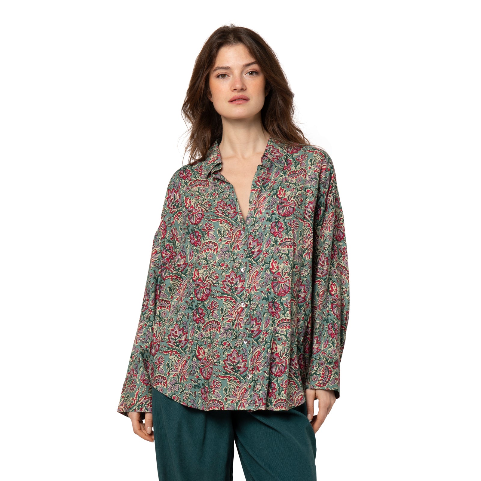 Melissa Shirt Jaipur - Green GREEN