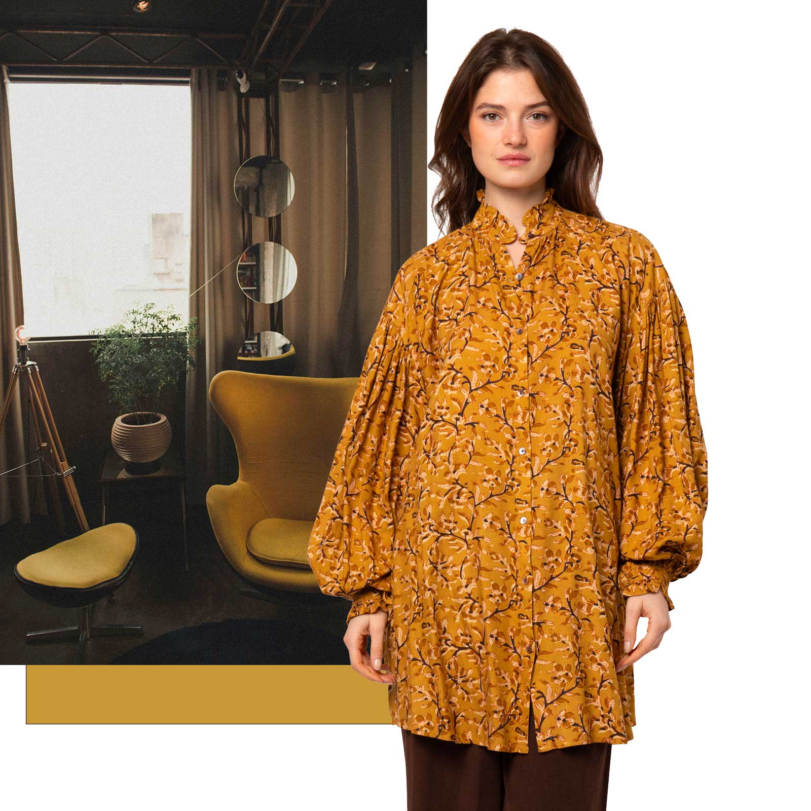 Juliette Tunic Fall - Ochre OCHRE