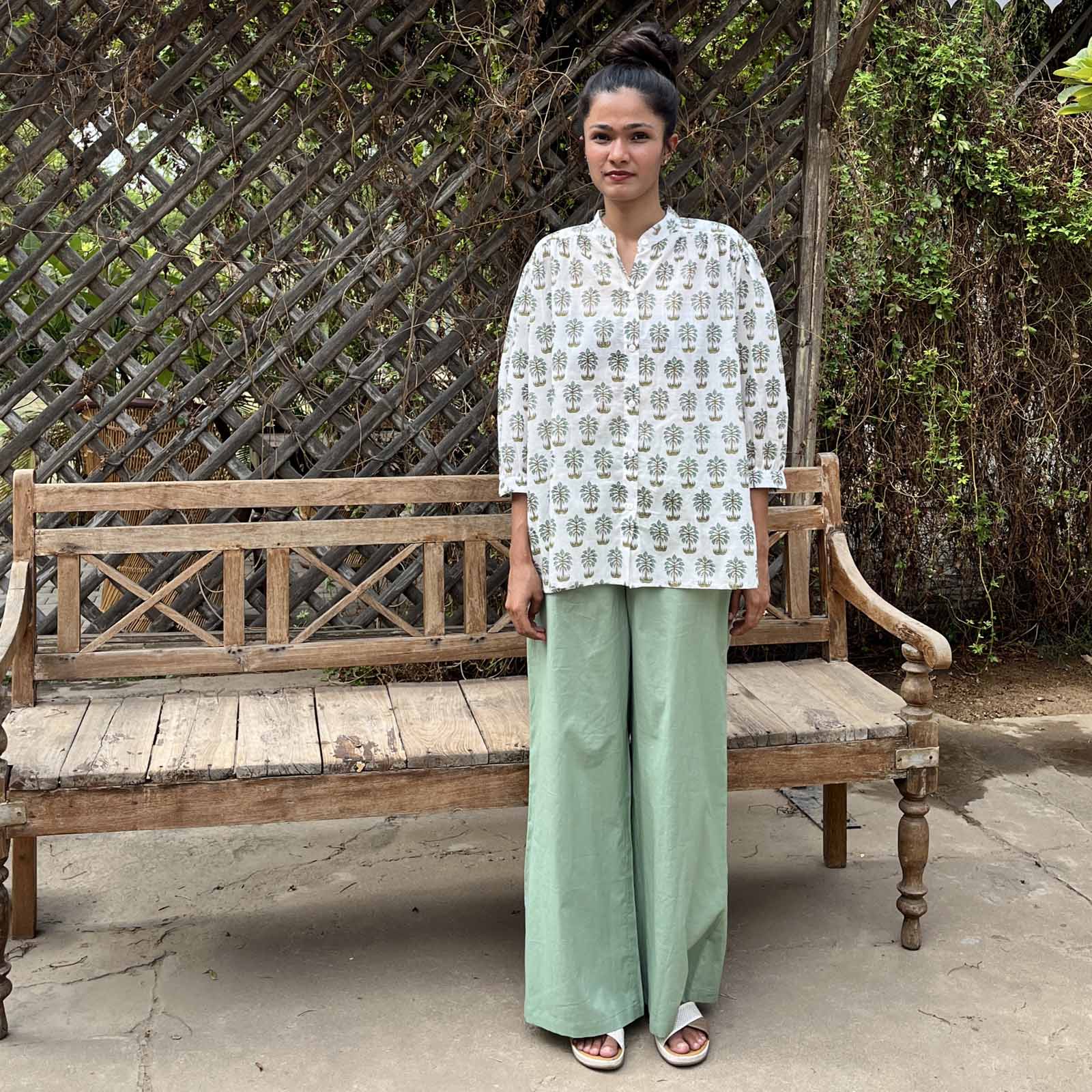 Maud Shirt Olbia 100% Organic Cotton - Green GREEN