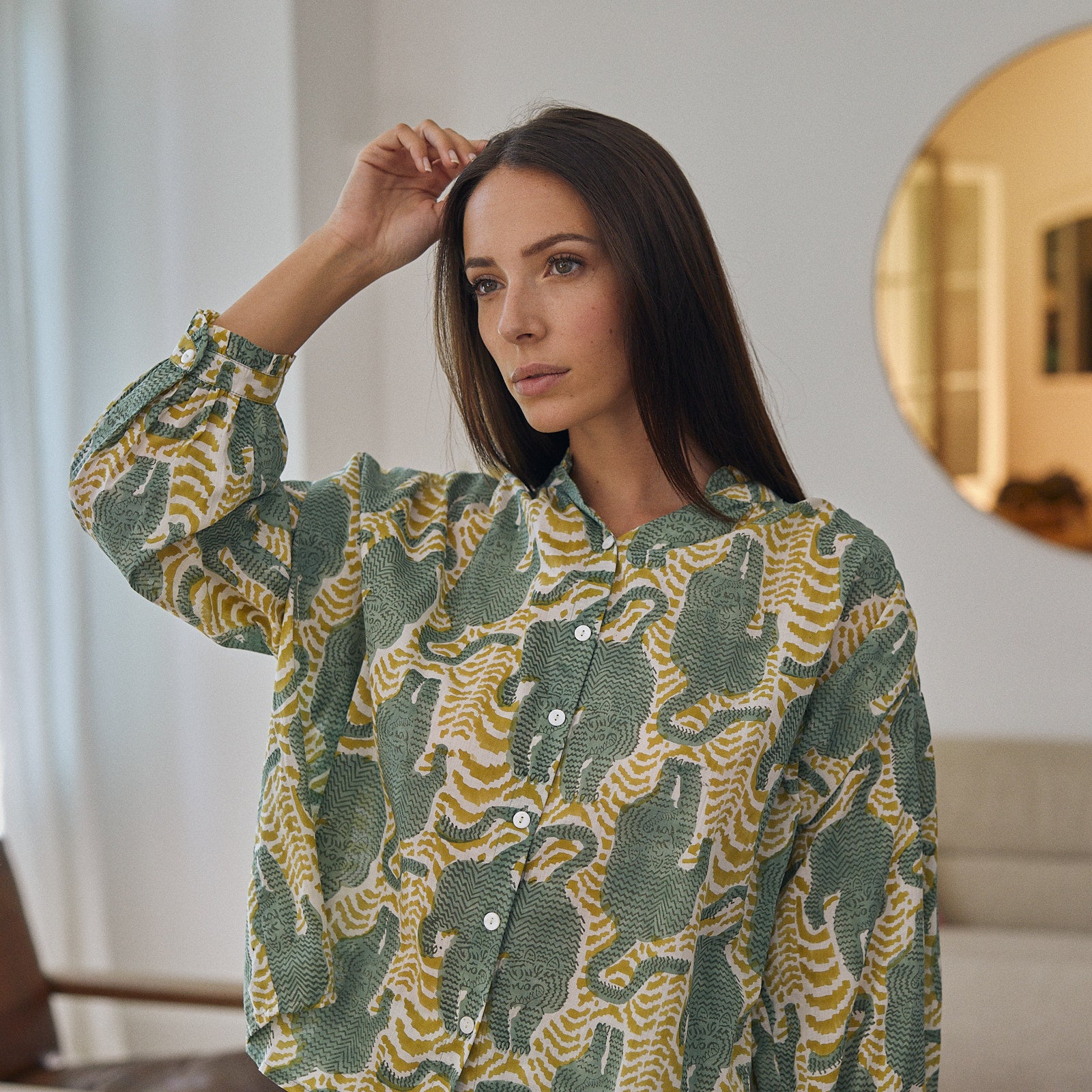 June Shirt Tiger 100% Organic Cotton - Green GREEN