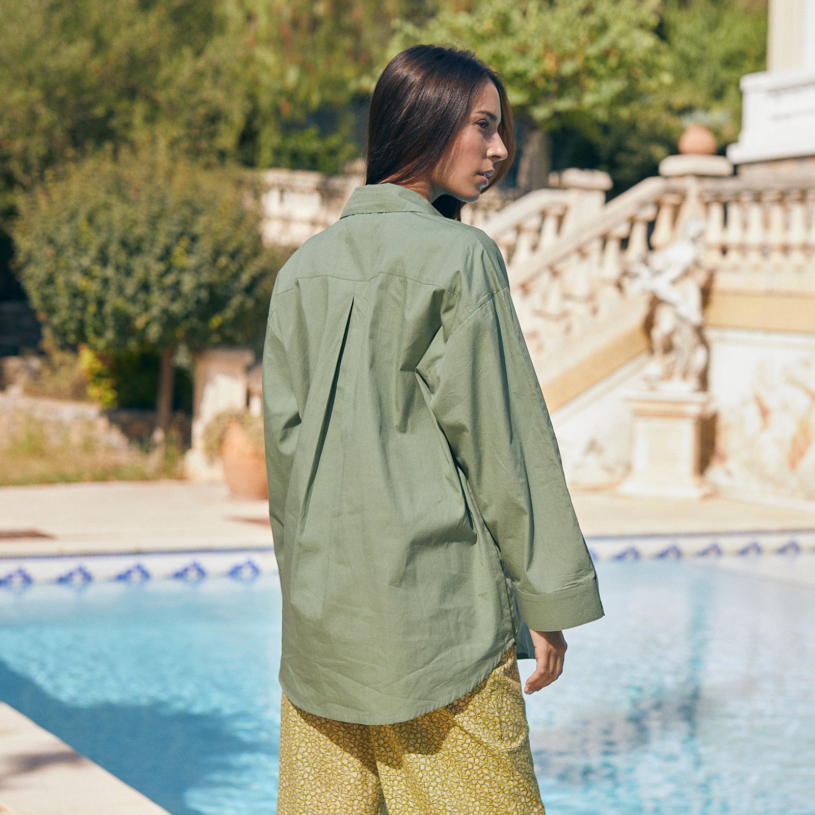 Coco Shirt Embroidery Coton - Green GREEN