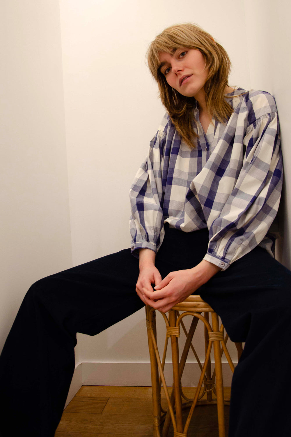 Michelle Top 100% Coton - Blue BLUE