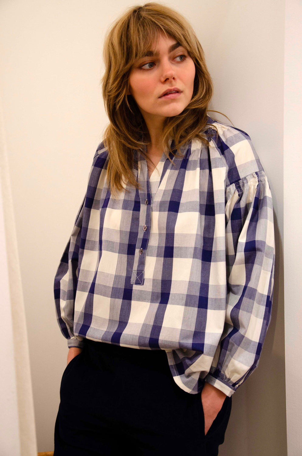 Michelle Top 100% Coton - Blue BLUE