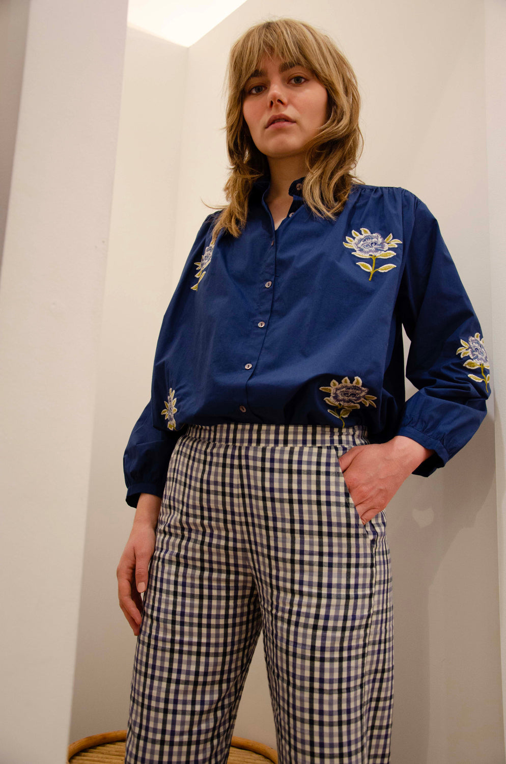 Cerise Shirt Br 100% Coton - Blue BLUE