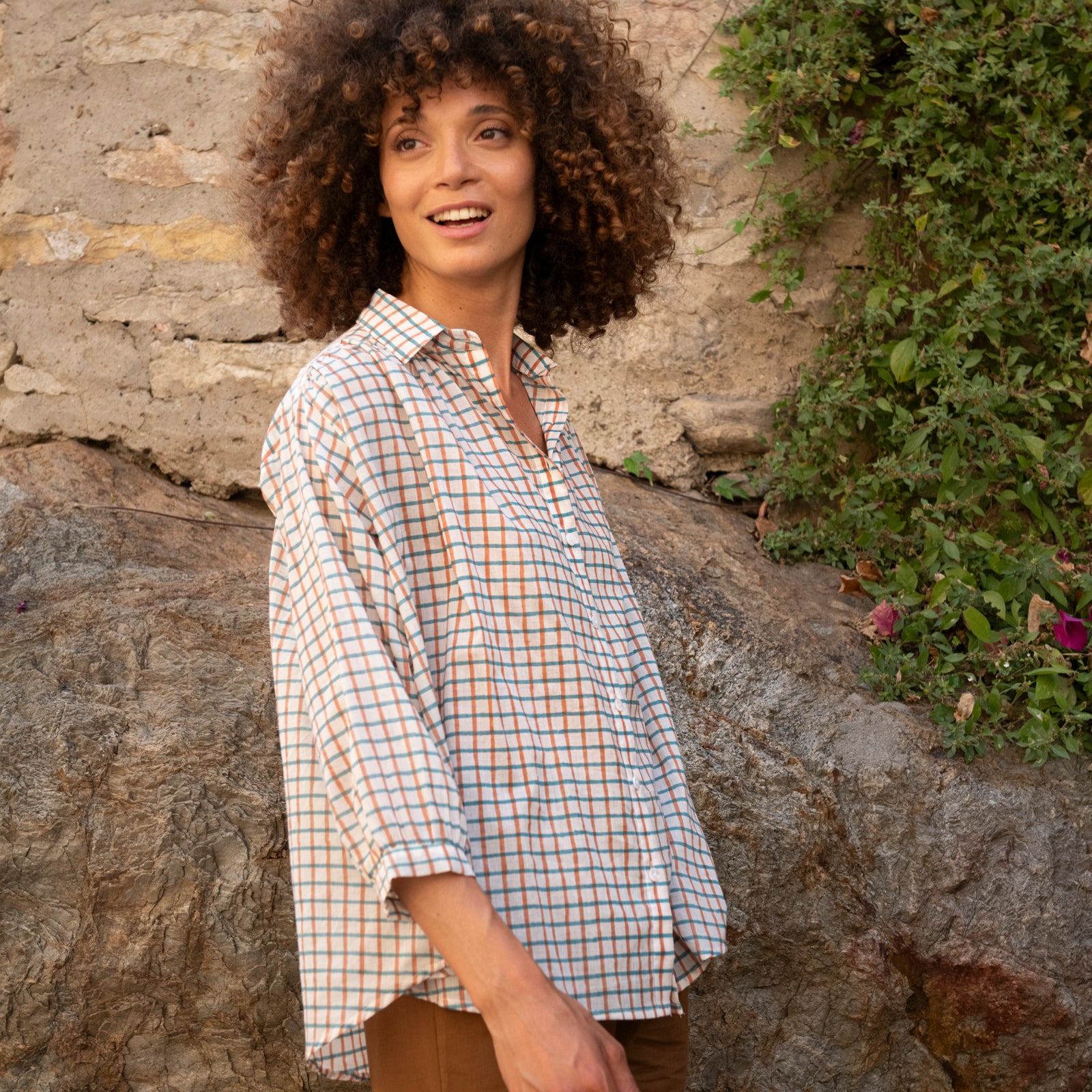 Cerise Shirt Croisette 100% Organic Cotton - Turquoise Terra TURQUOISE TERRA