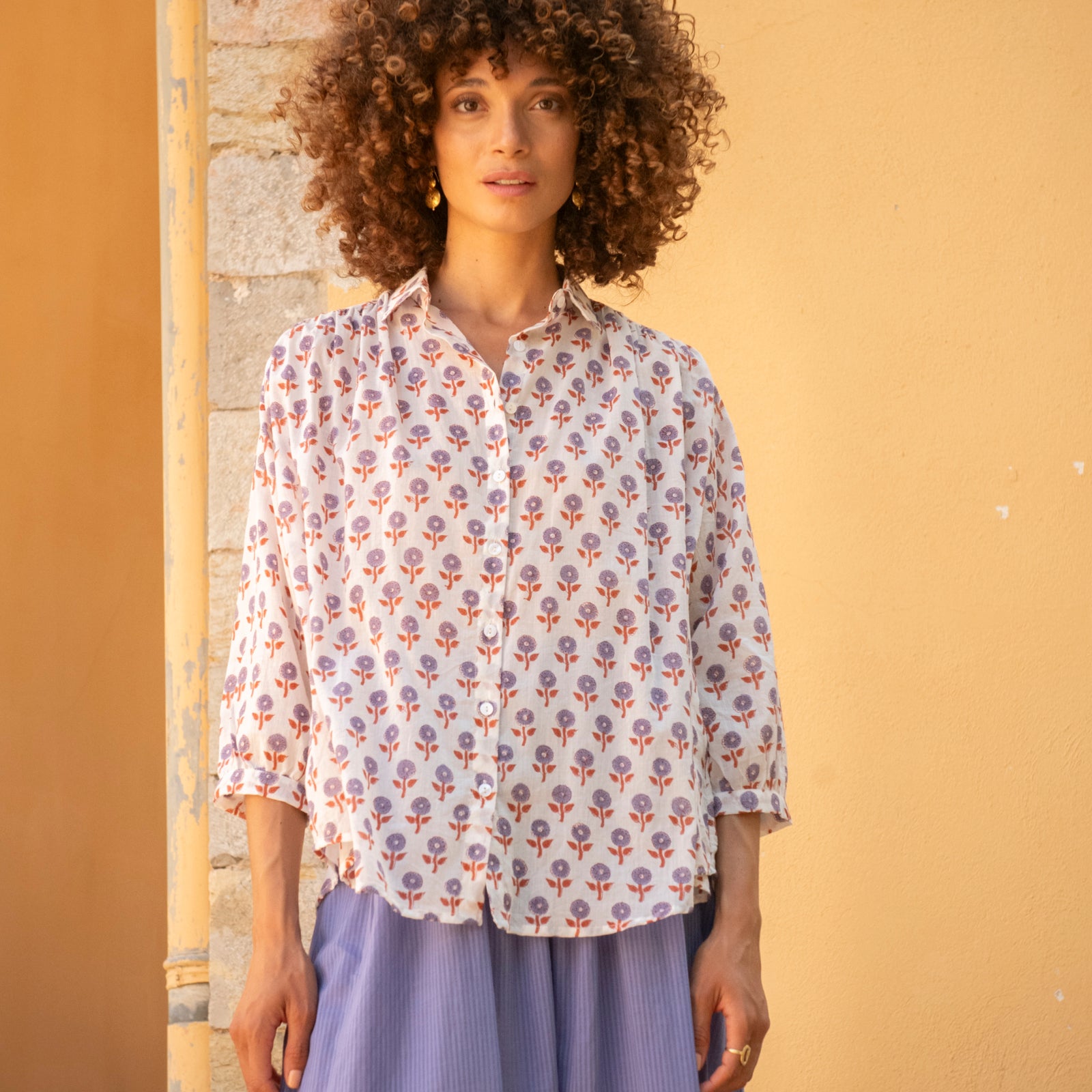 Cerise Shirt Grace 100% Organic Cotton - Lilac LILAC