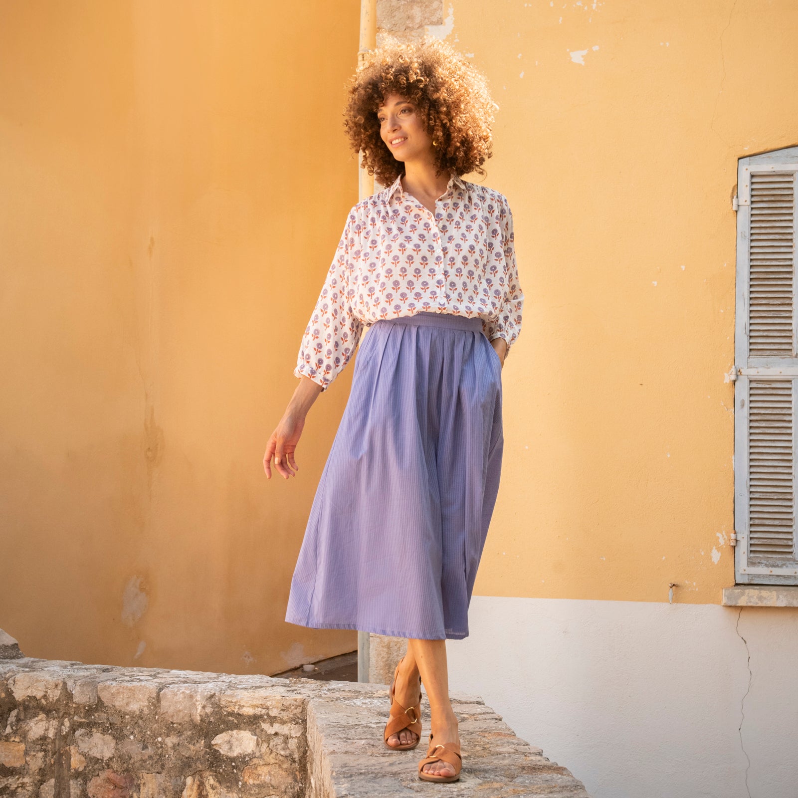 Cerise Shirt Grace 100% Organic Cotton - Lilac LILAC