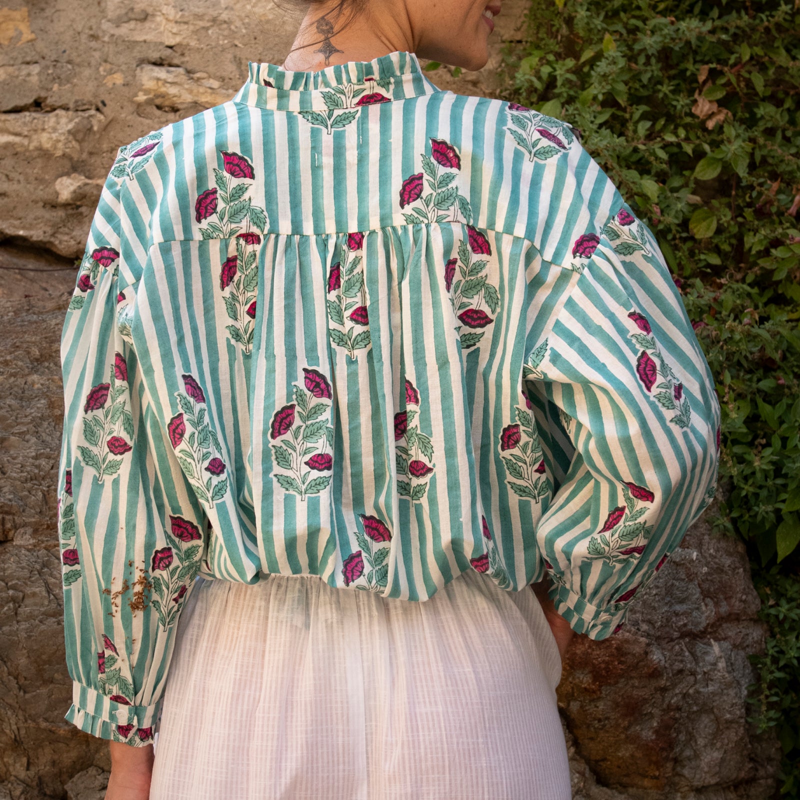 June Shirt Beaulieu 100% Organic Cotton - Green GREEN