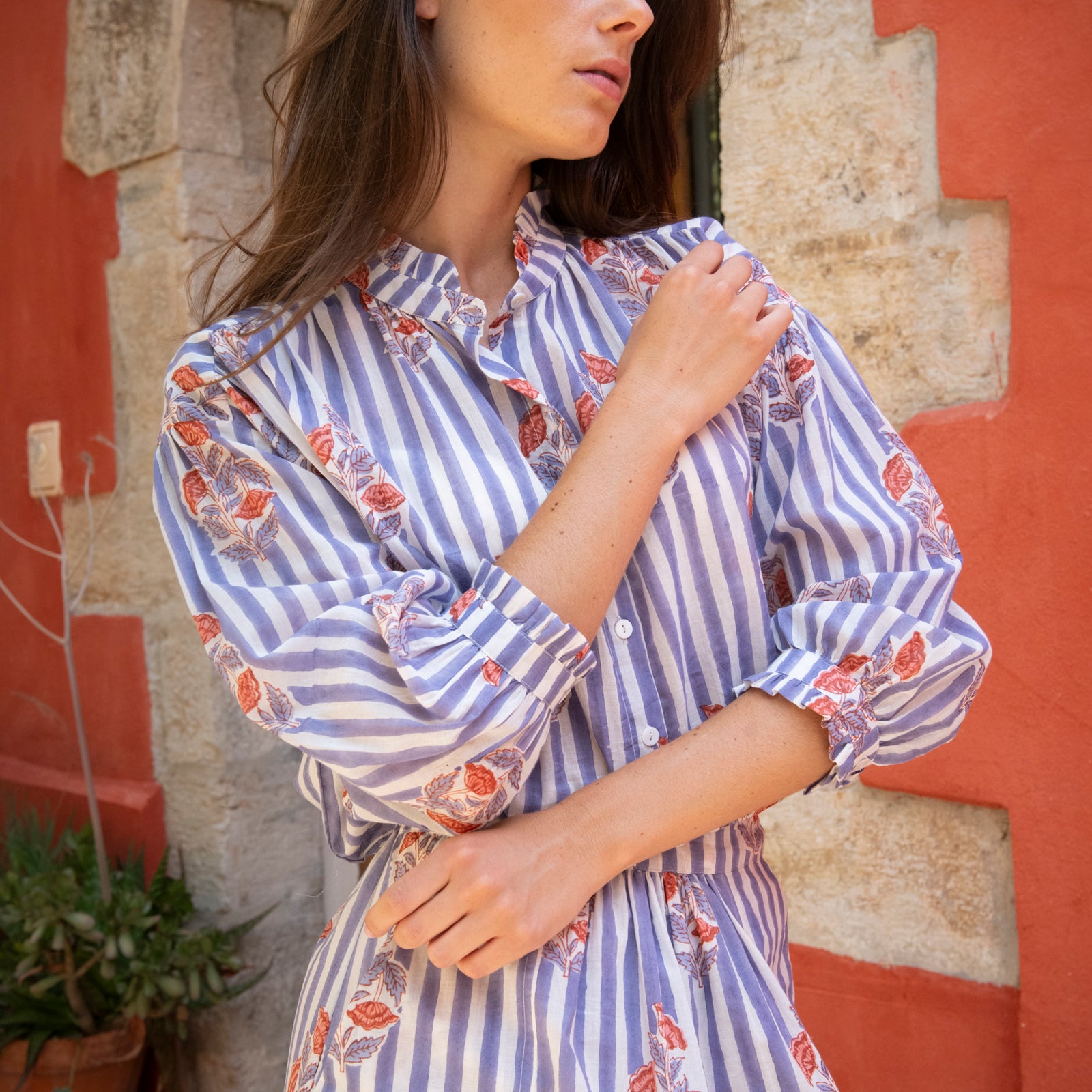 June Shirt Beaulieu 100% Organic Cotton - Lilac LILAC