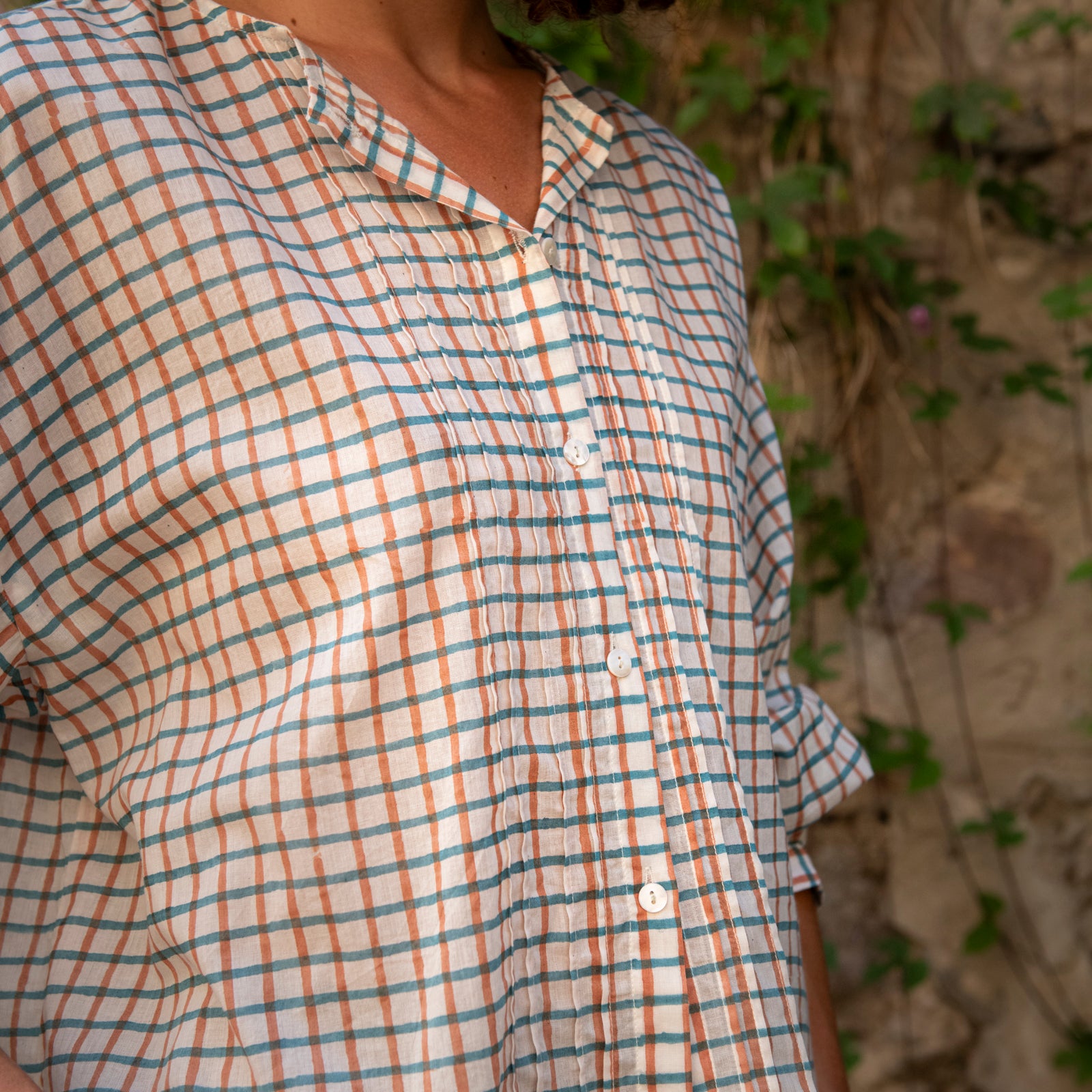 Juliet Shirt Croisette 100% Organic Cotton - Turquoise Terra TURQUOISE TERRA