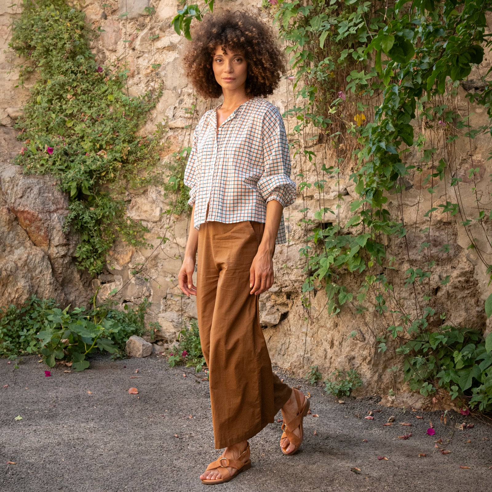 Juliet Shirt Croisette 100% Organic Cotton - Turquoise Terra TURQUOISE TERRA