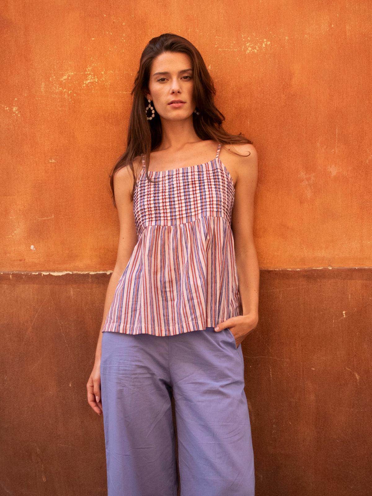 Lena Top Miramar 100% Coton - Lilac LILAC