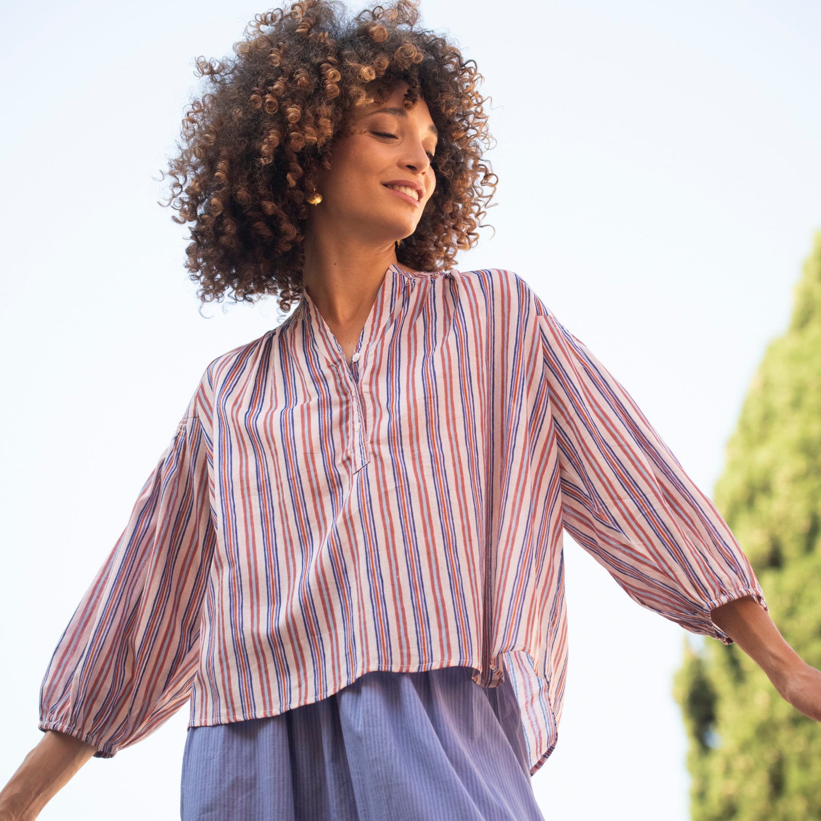 Helen Top Miramar 100% Coton - Lilac LILAC