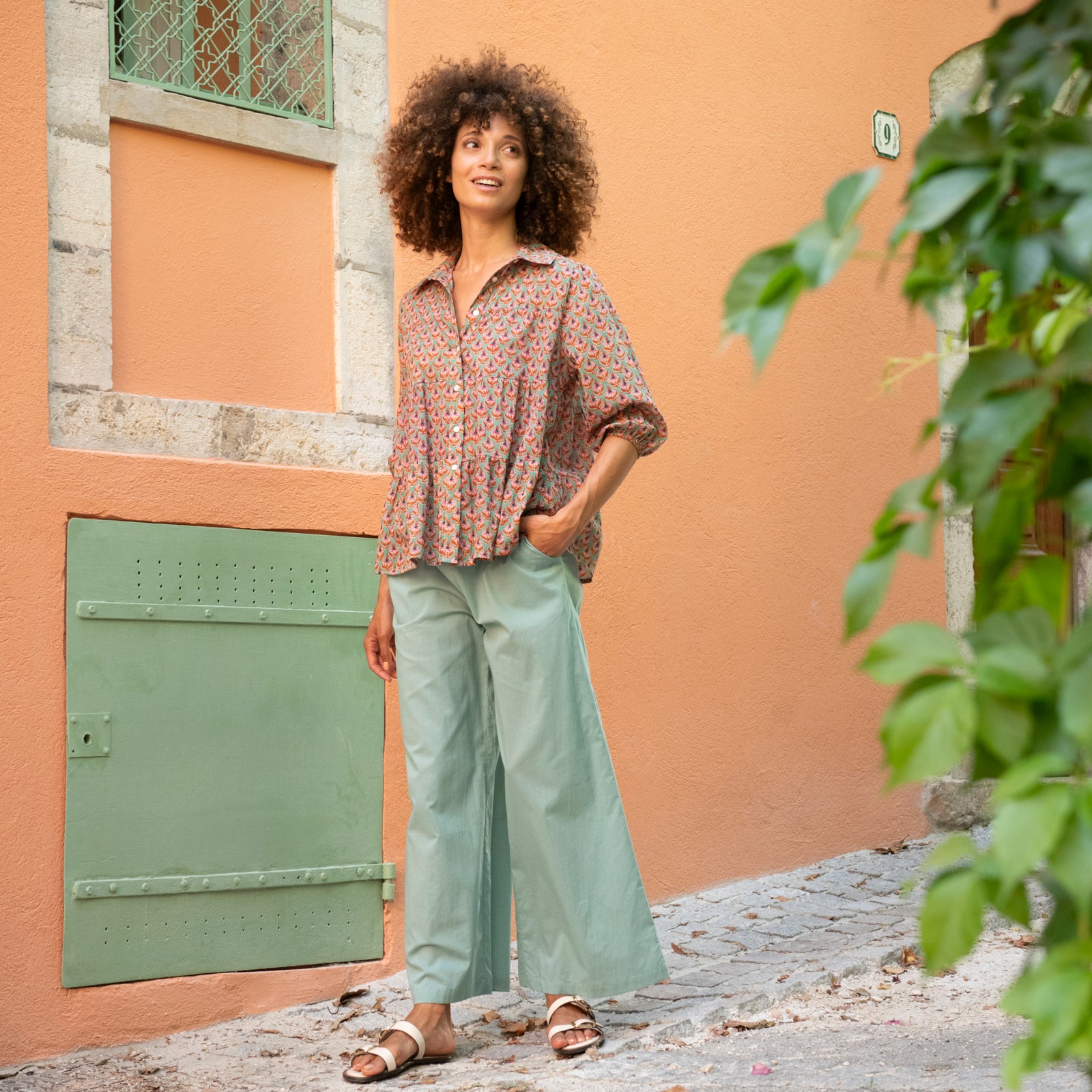 Nella Shirt Opio - Green GREEN