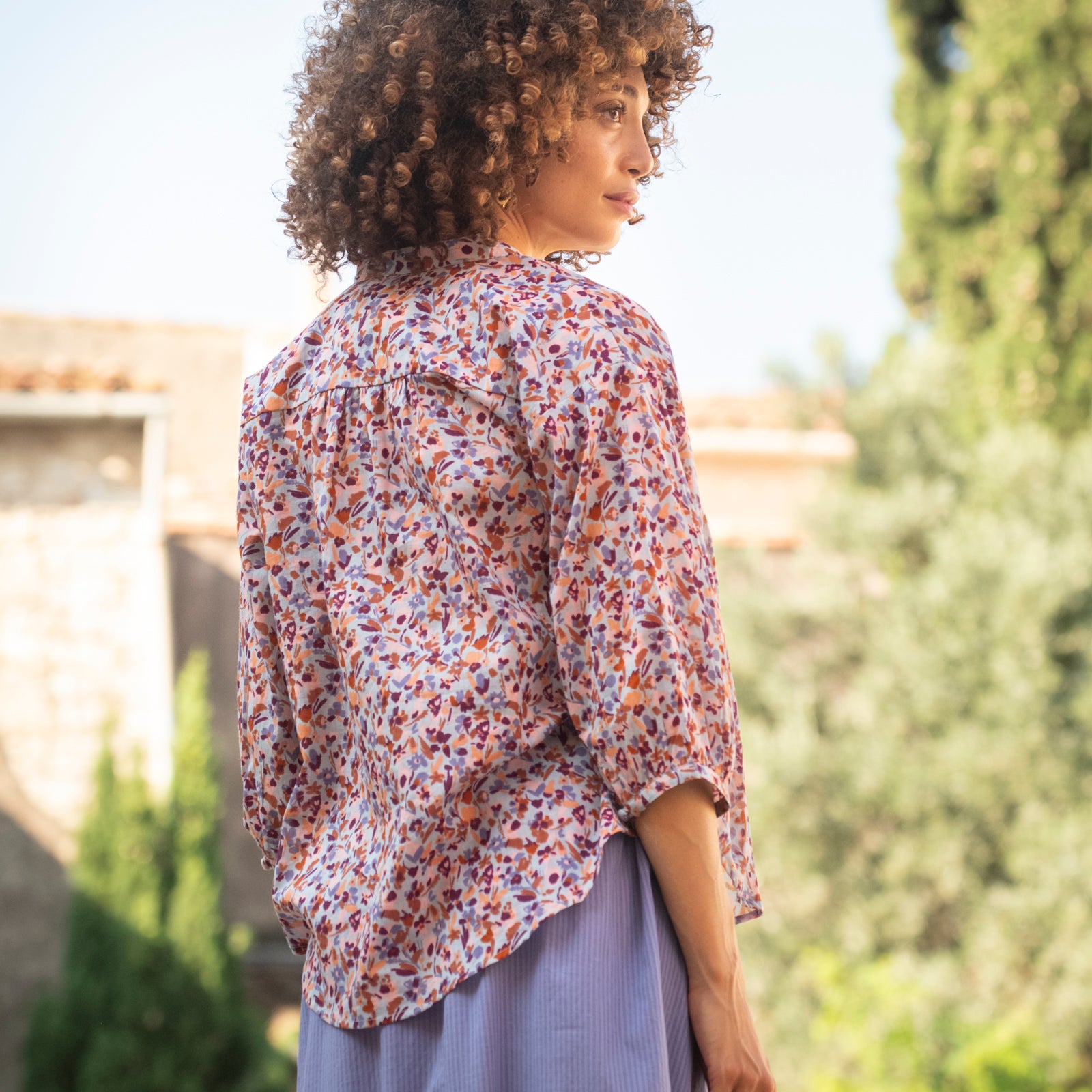 Mia Top Matteri 100% Coton - Lilac LILAC