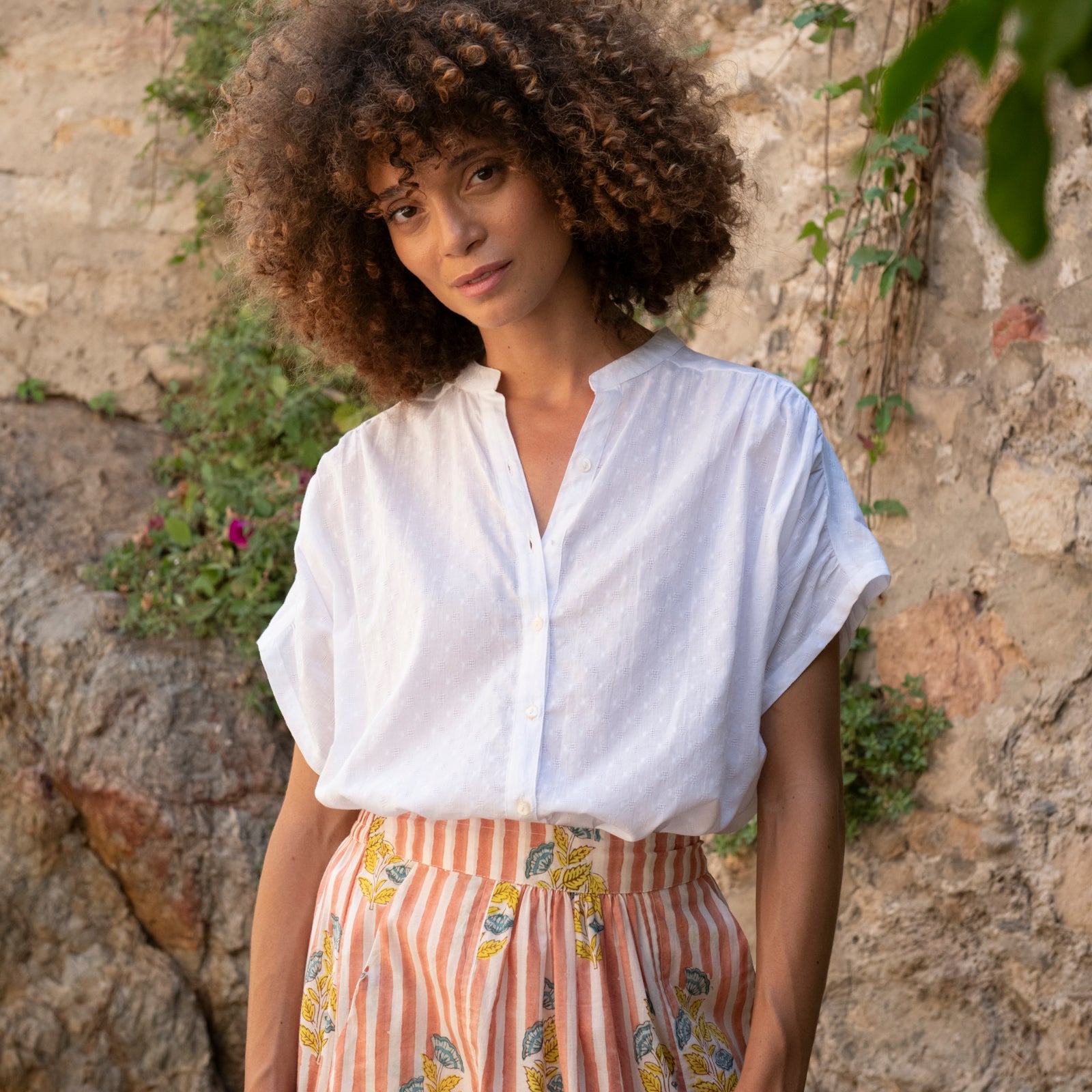 Azale Shirt S.color 100% Coton - White WHITE