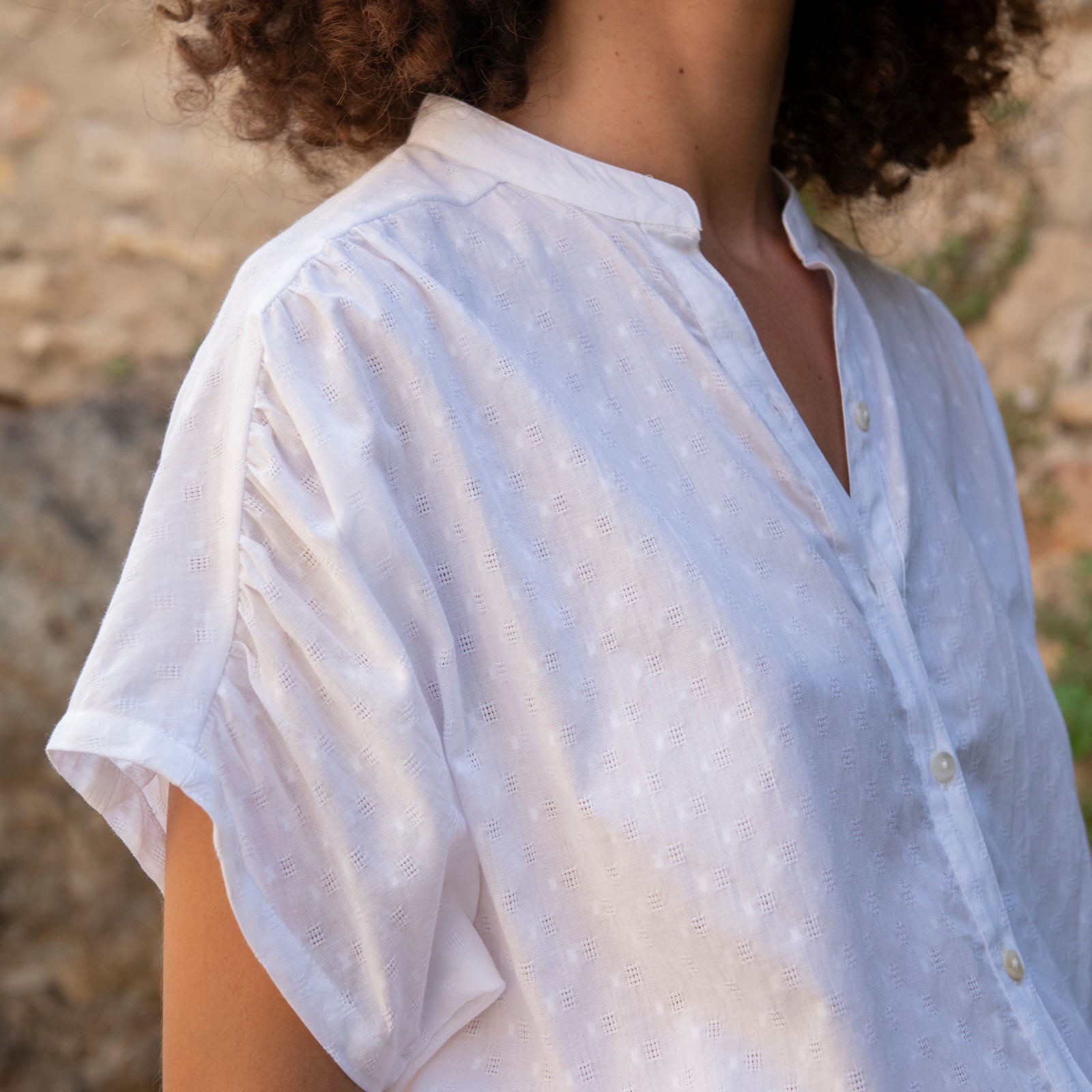 Azale Shirt S.color 100% Coton - White WHITE