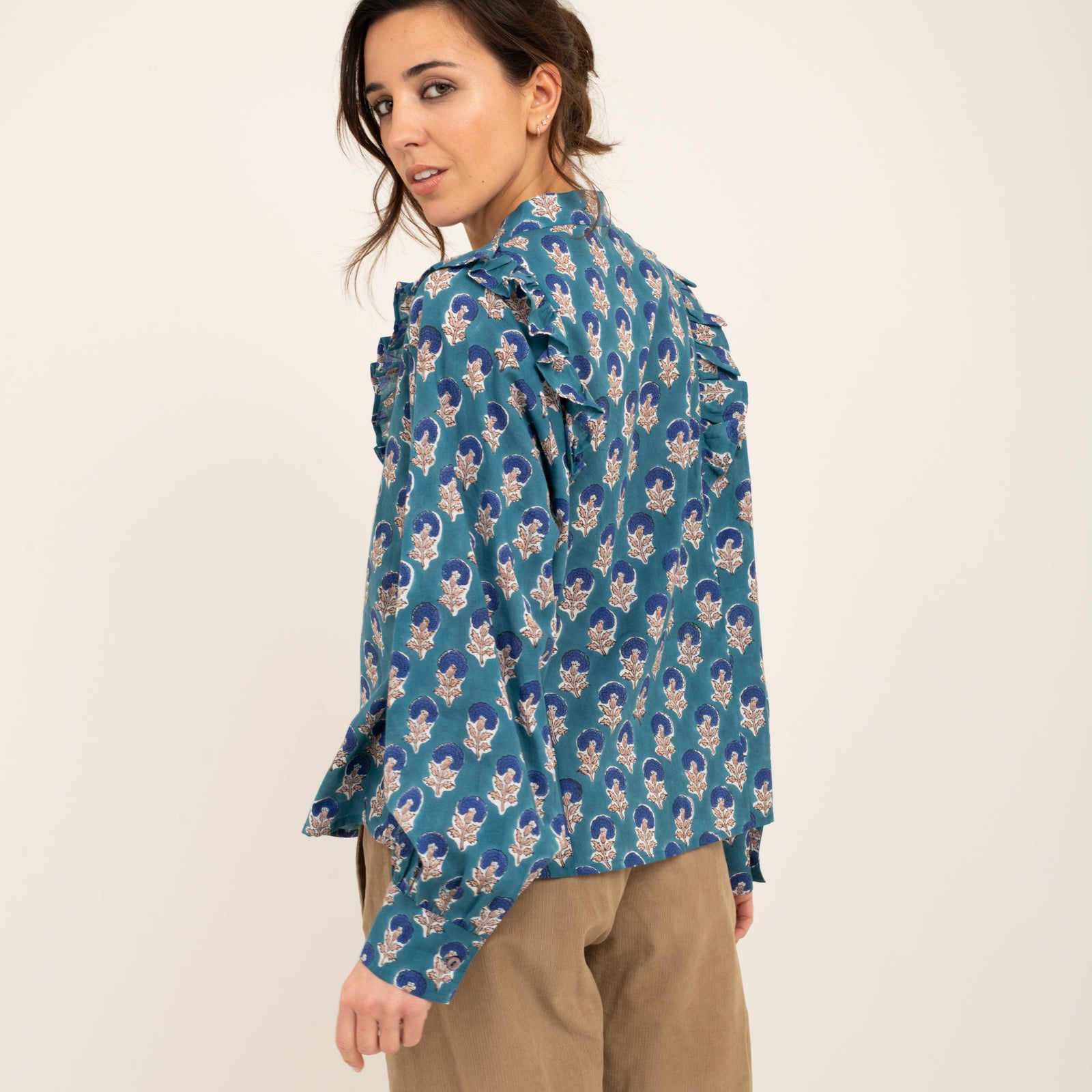 Coco Shirt Sathi 100% Organic Cotton - Blue BLUE