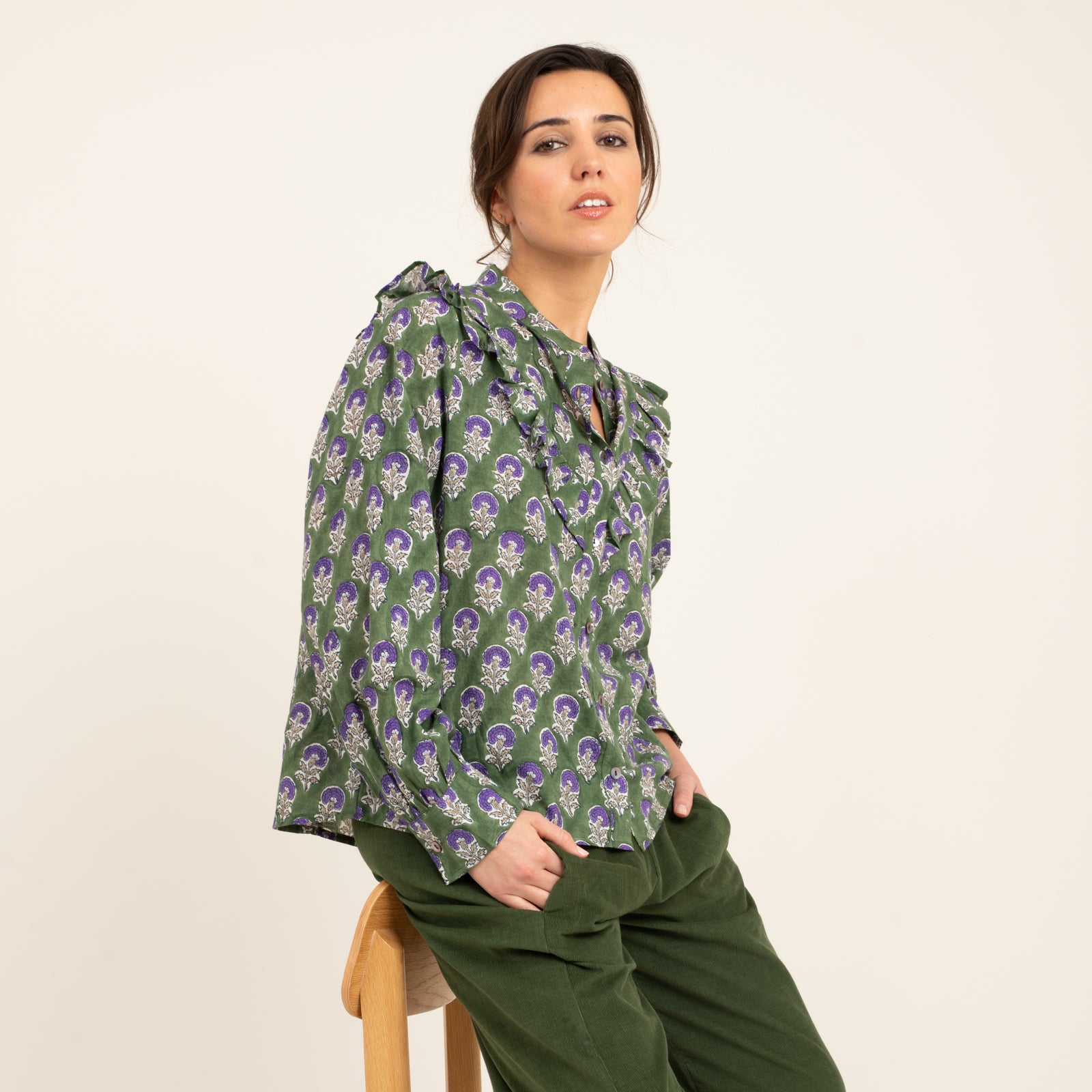 Coco Shirt Sathi 100% Organic Cotton - Green GREEN