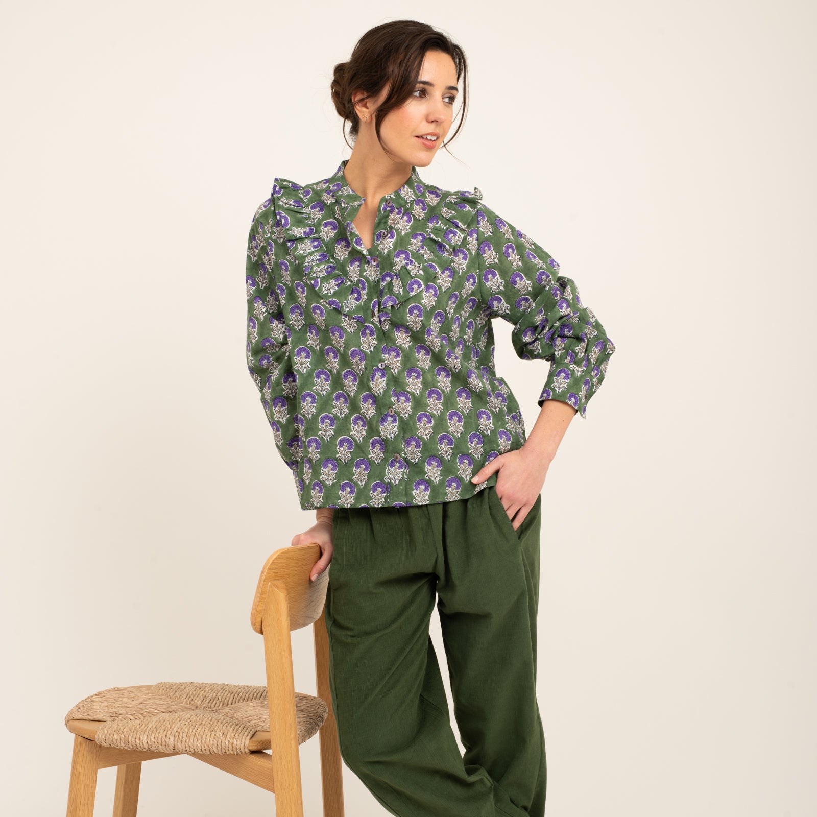 Coco Shirt Sathi 100% Organic Cotton - Green GREEN