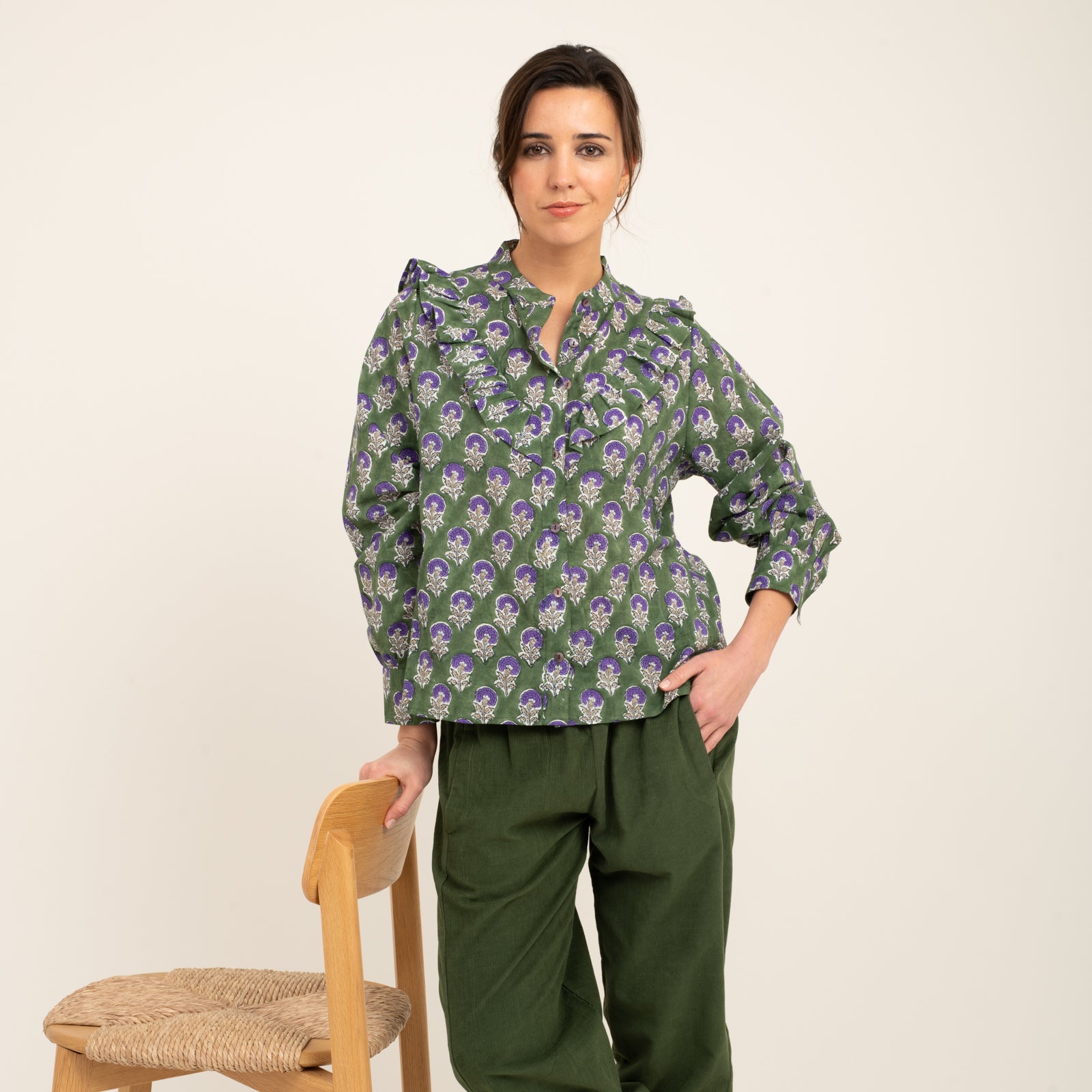 Coco Shirt Sathi 100% Organic Cotton - Green GREEN