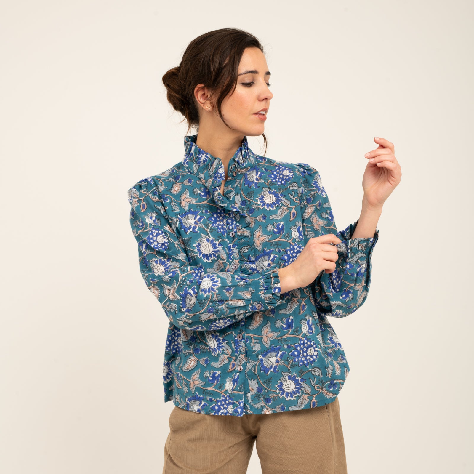 Helen Shirt Tara 100% Organic Cotton - Blue BLUE