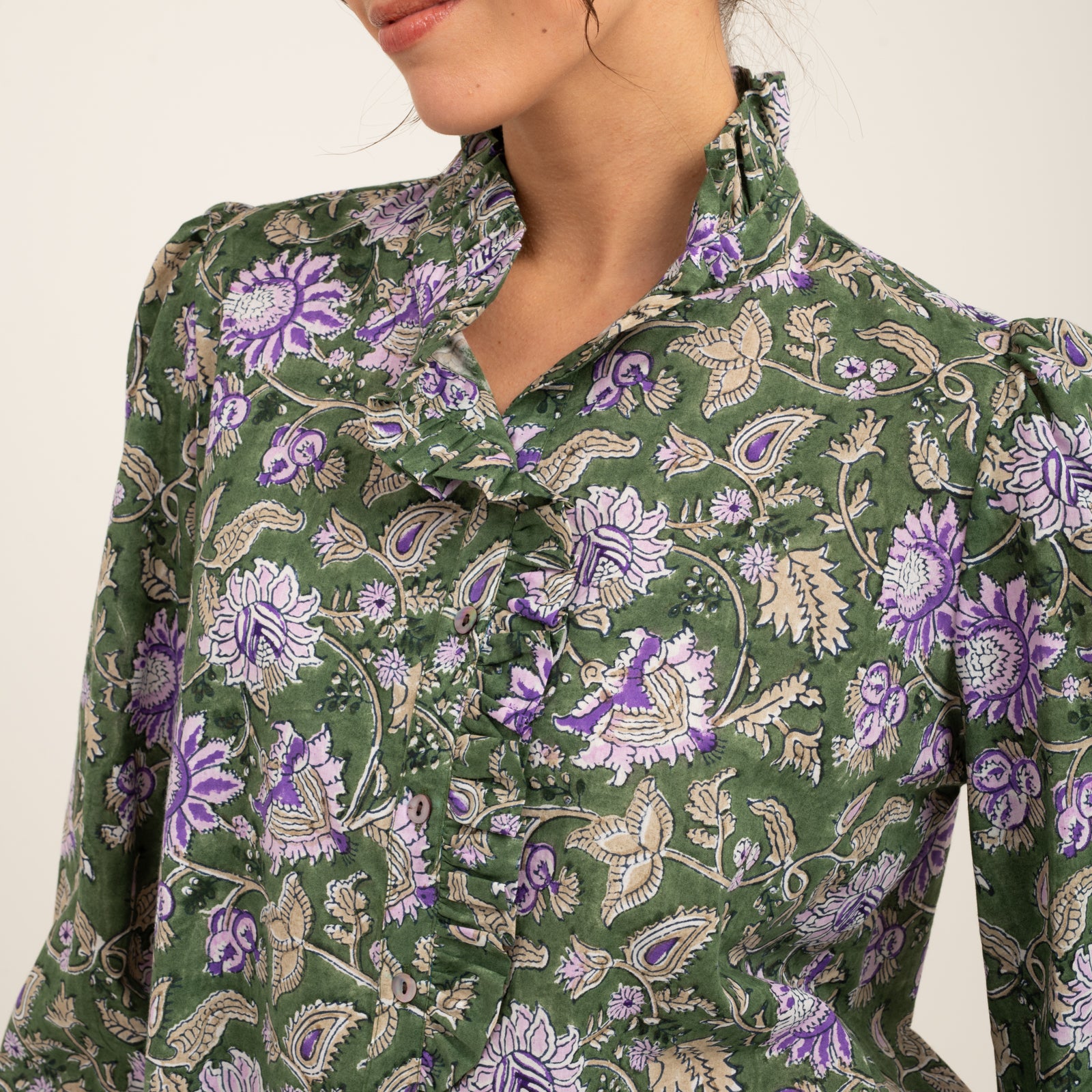 Helen Shirt Tara 100% Organic Cotton - Green GREEN