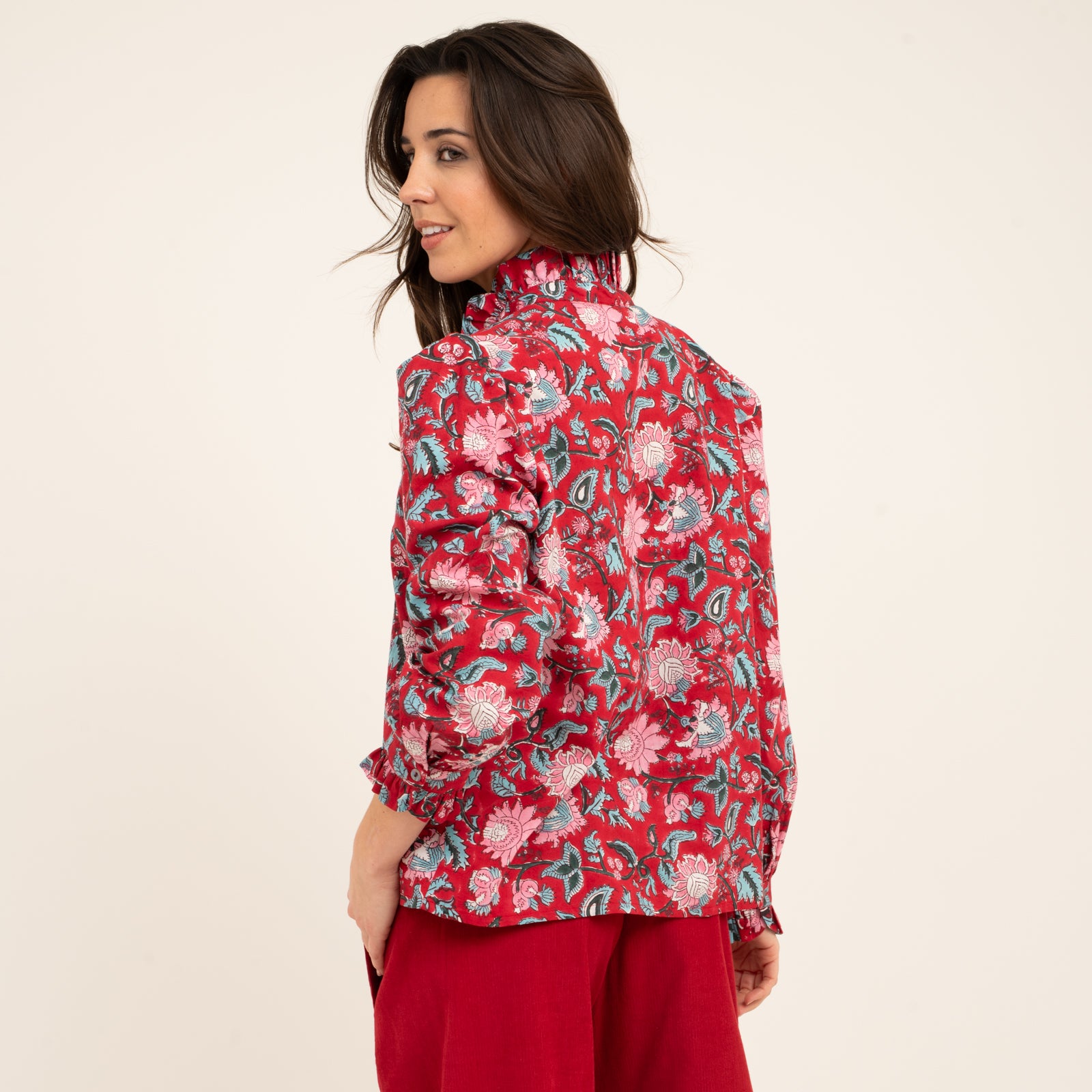 Helen Shirt Tara 100% Organic Cotton - Red RED