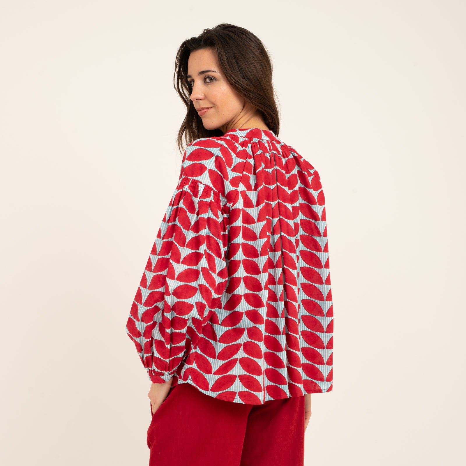Michele Top Ananda 100% Organic Cotton - Red RED