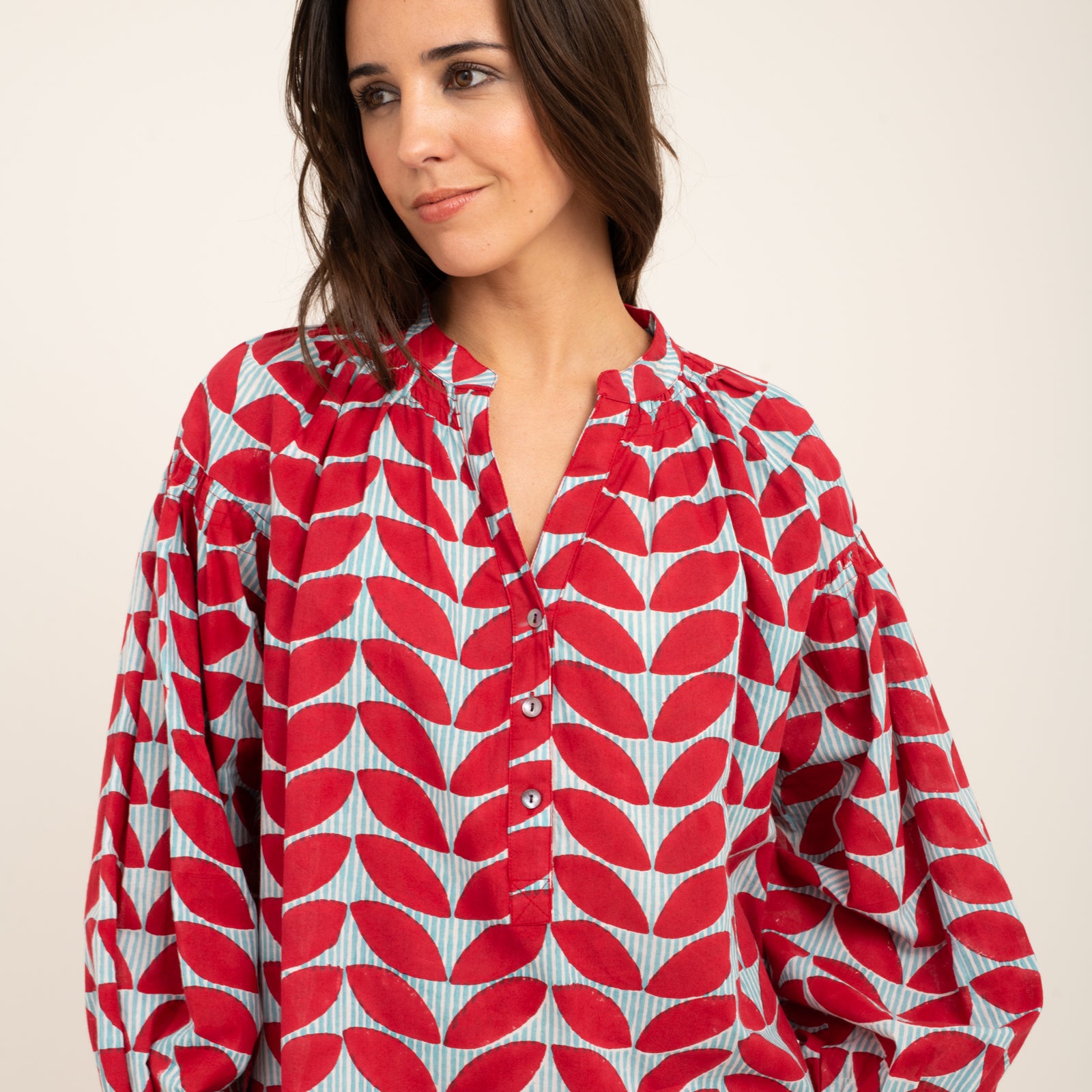 Michele Top Ananda 100% Organic Cotton - Red RED