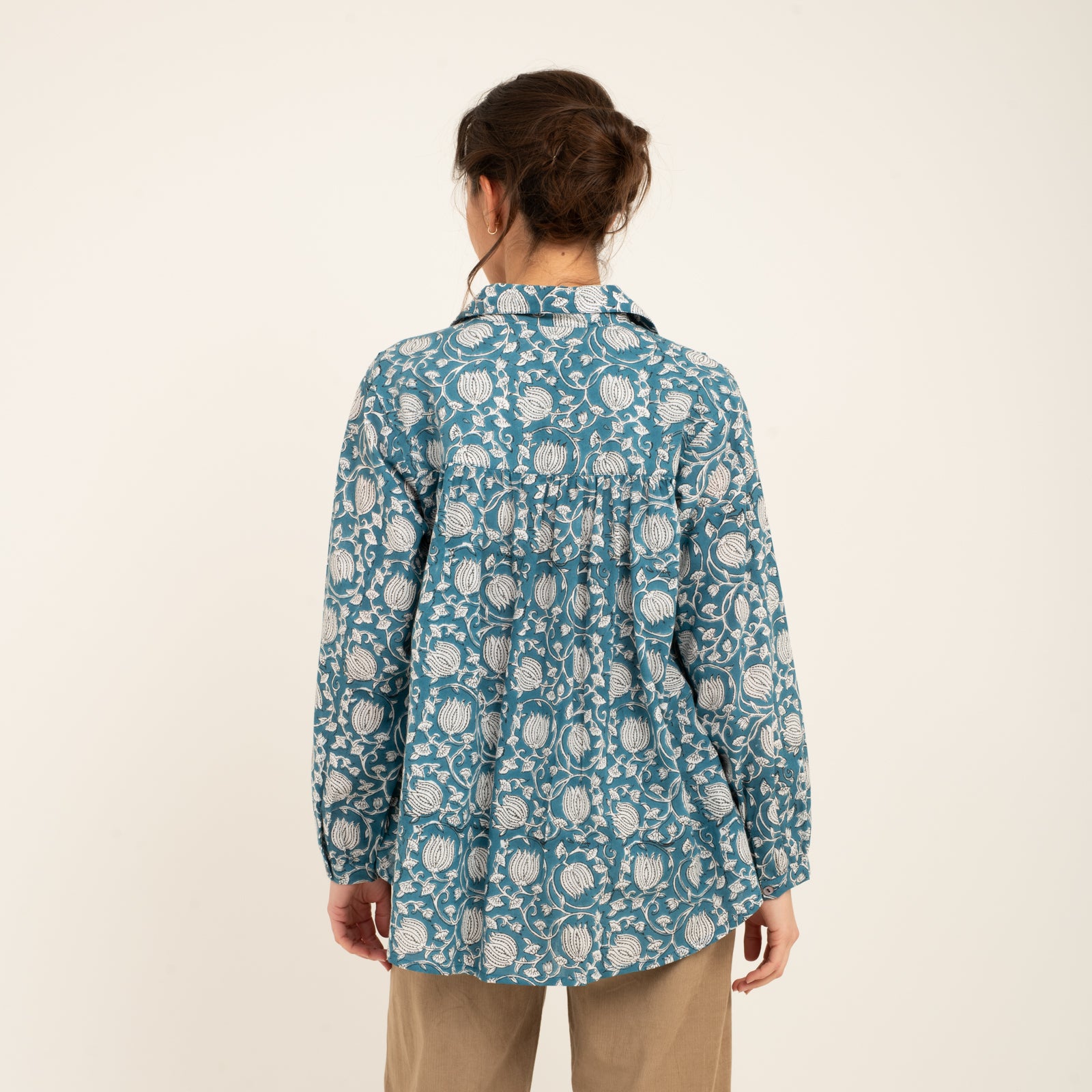 Cerise Shirt Pema 100% Organic Cotton - Blue BLUE