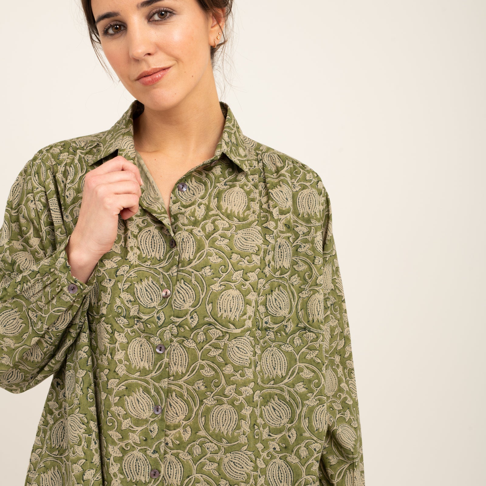 Cerise Shirt Pema 100% Organic Cotton - Green GREEN