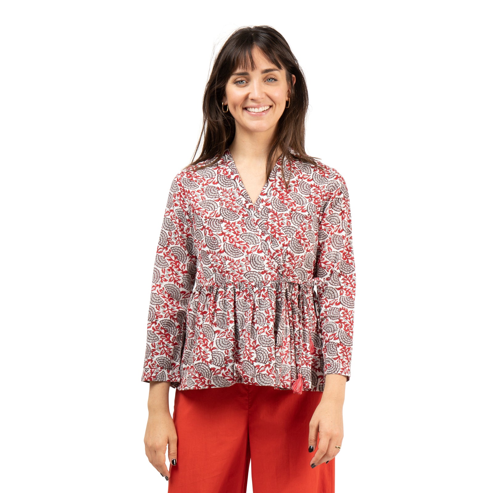 Josette Jacket Barmer 100% Organic Cotton - Red Austral RED AUSTRAL