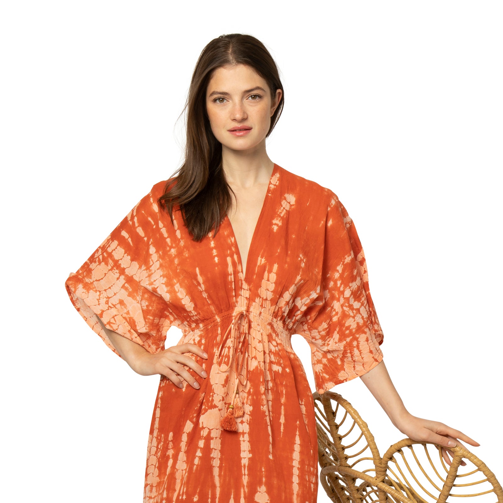 Lomano Dress T&d 100% Coton - Terracotta TERRACOTTA