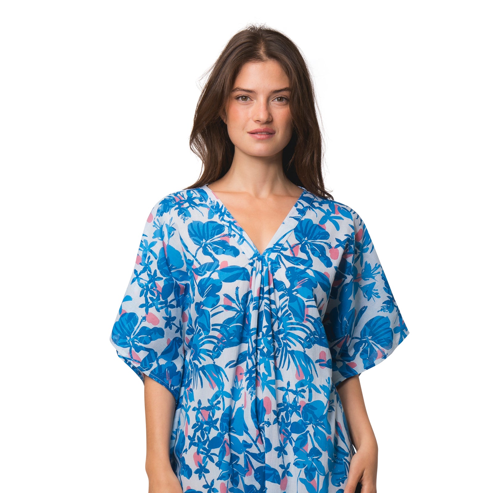 Lou Caftan Lokobe 100% Coton - Blue BLUE