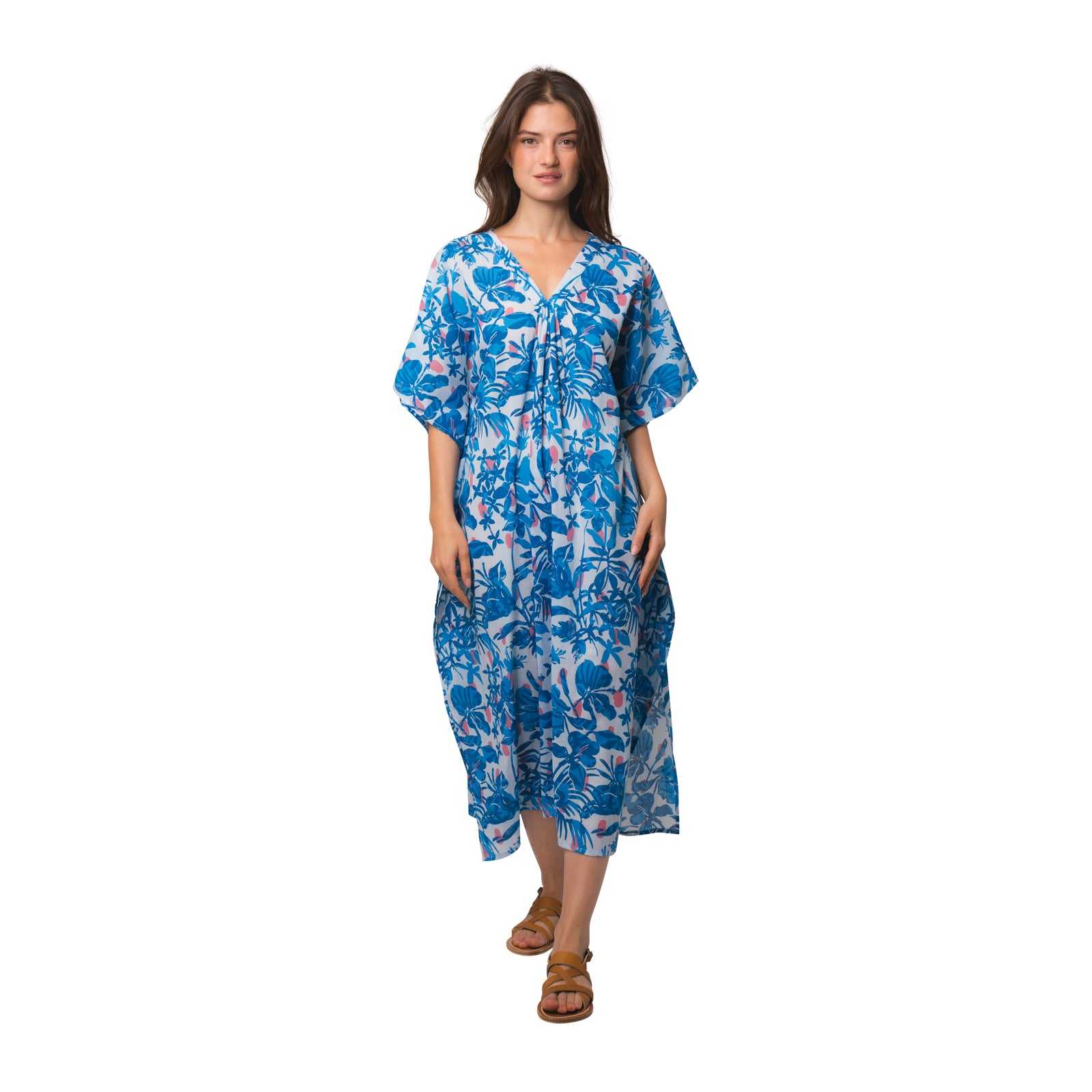 Lou Caftan Lokobe 100% Coton - Blue BLUE