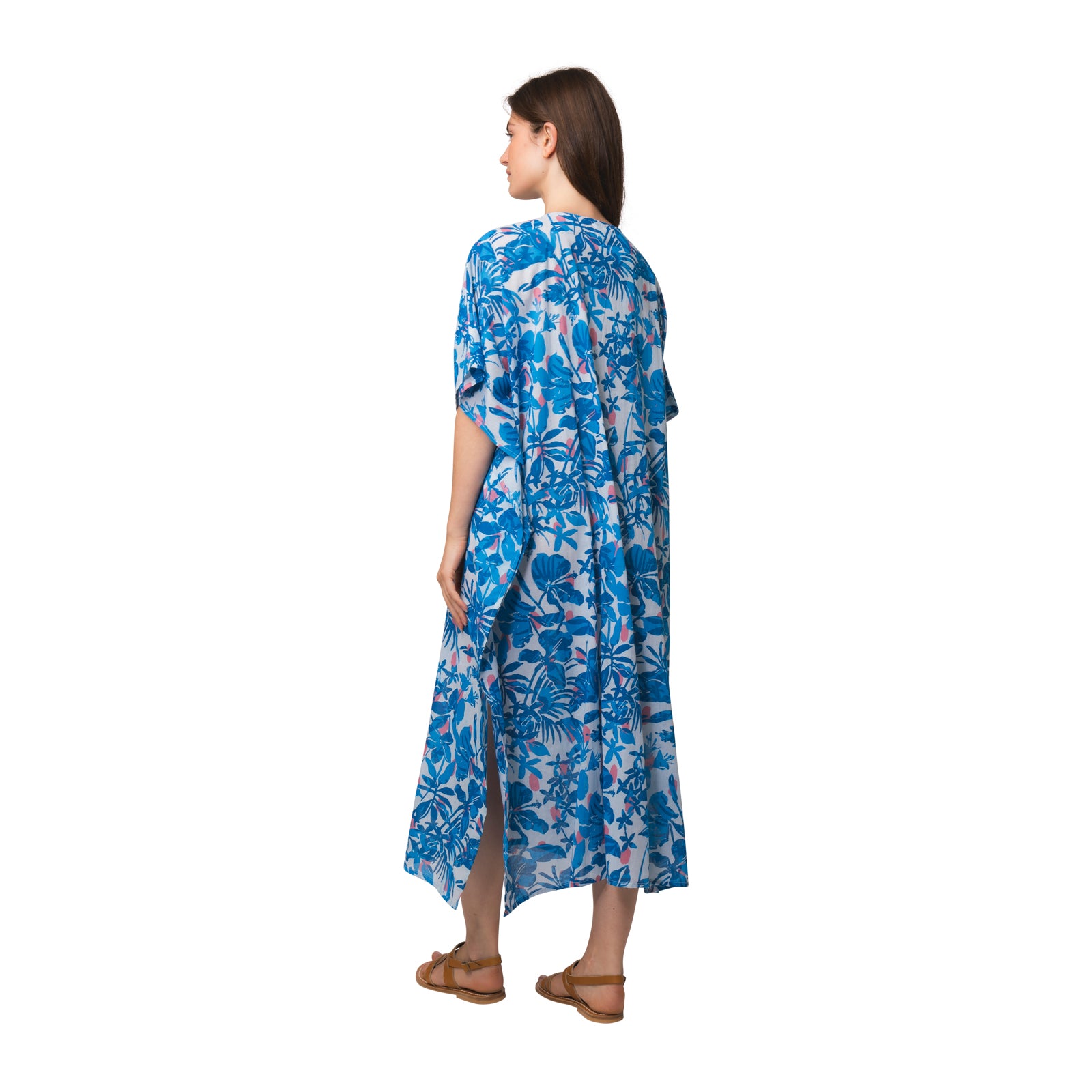 Lou Caftan Lokobe 100% Coton - Blue BLUE