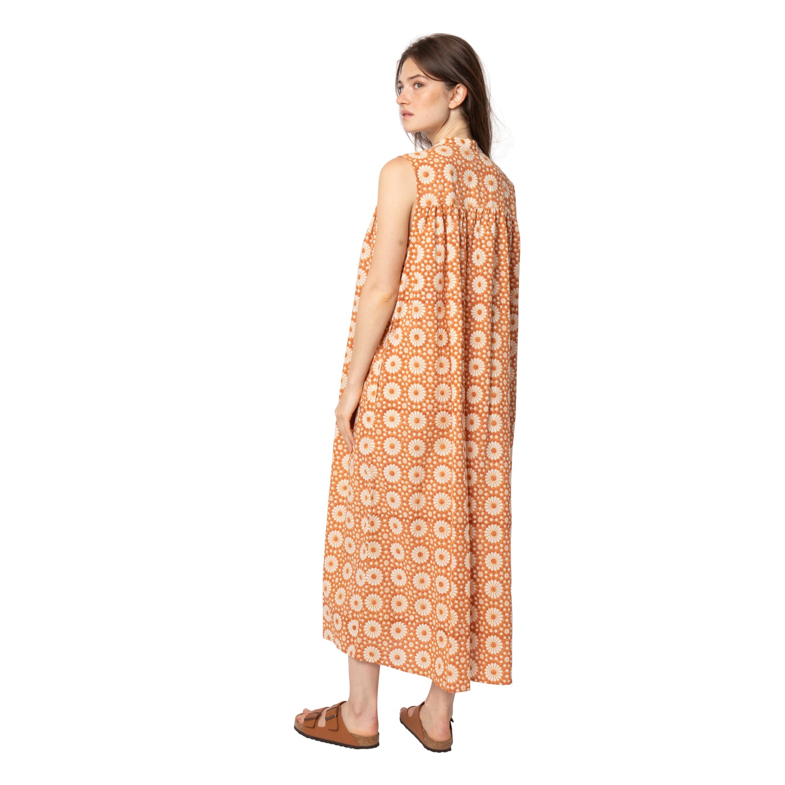 Manuela Dress Kolam 100% Organic Cotton - Terra Cotta TERRA COTTA