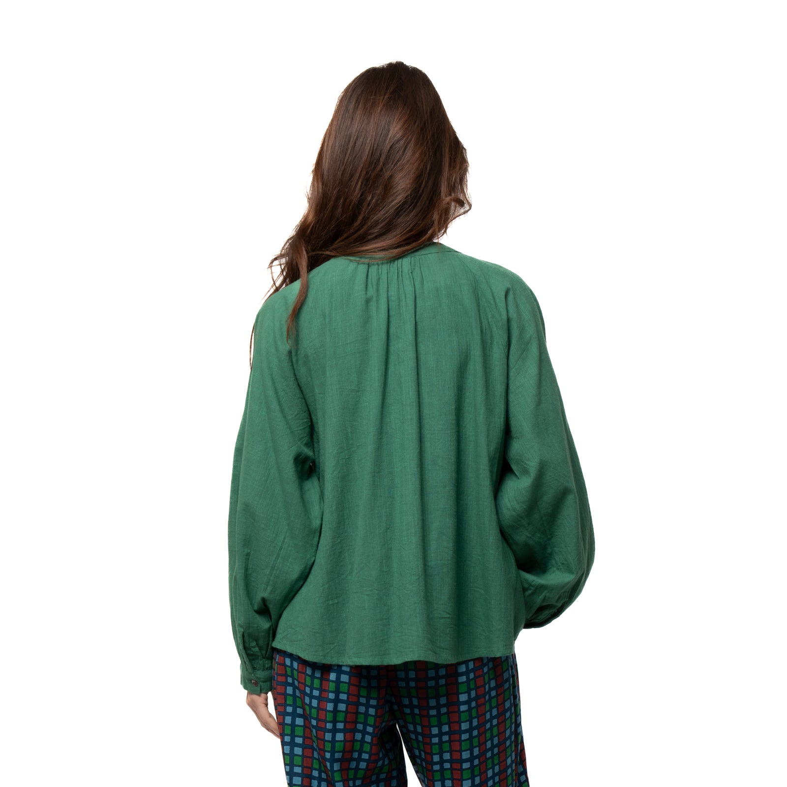 Marlene Top Slub 100% Coton - Green GREEN