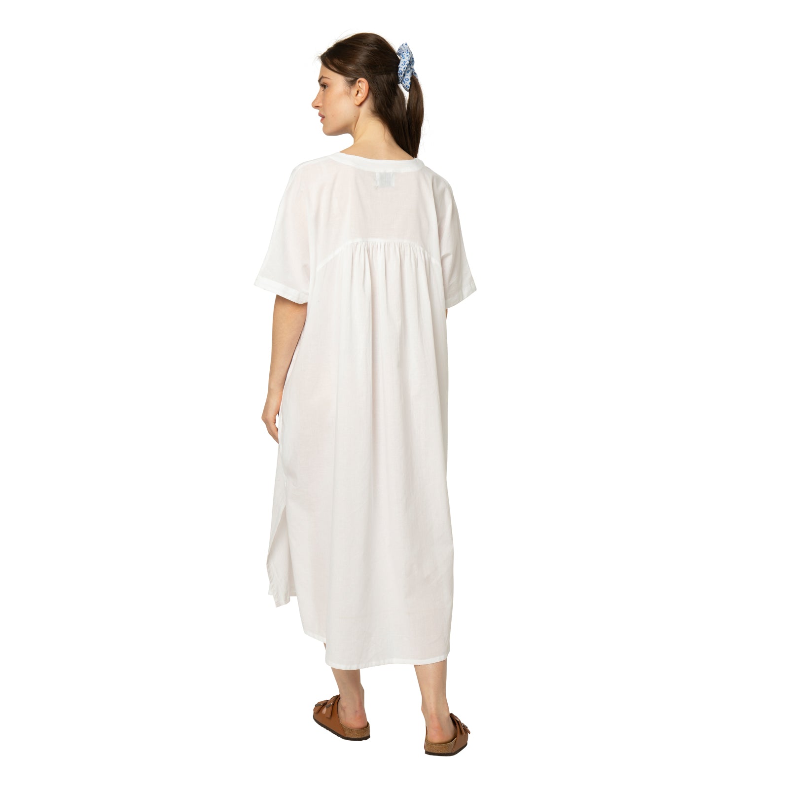 Nuala Dress 100% Coton - White WHITE