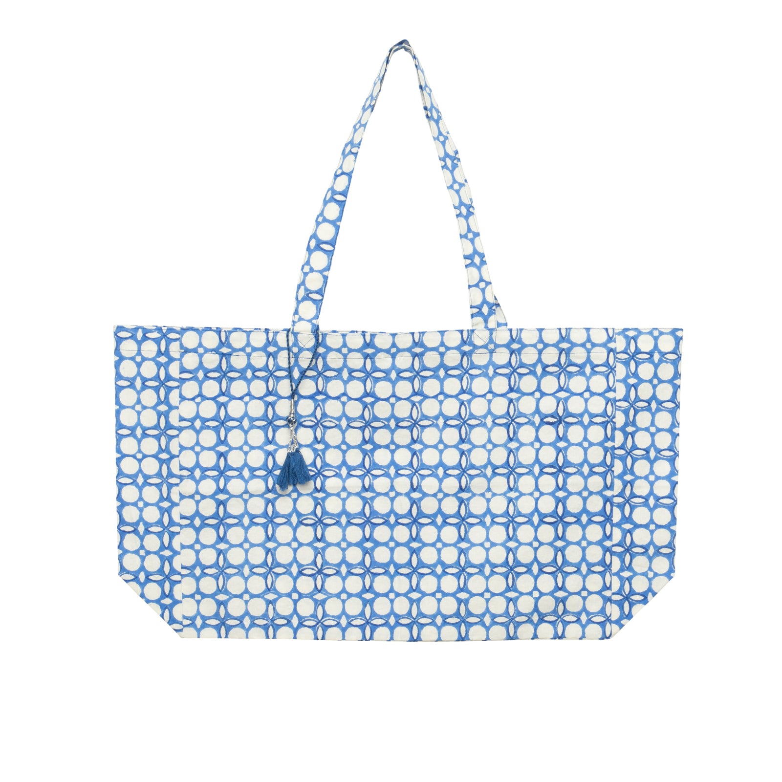 Carry Bag Dotty 100% Organic Cotton - Blue BLUE