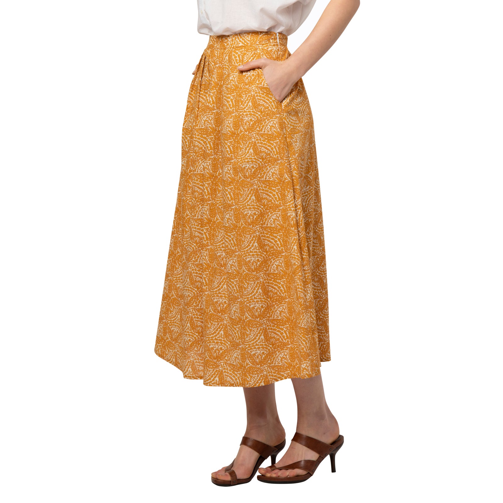 Lina Skirt Iranja 100% Coton - Orange ORANGE